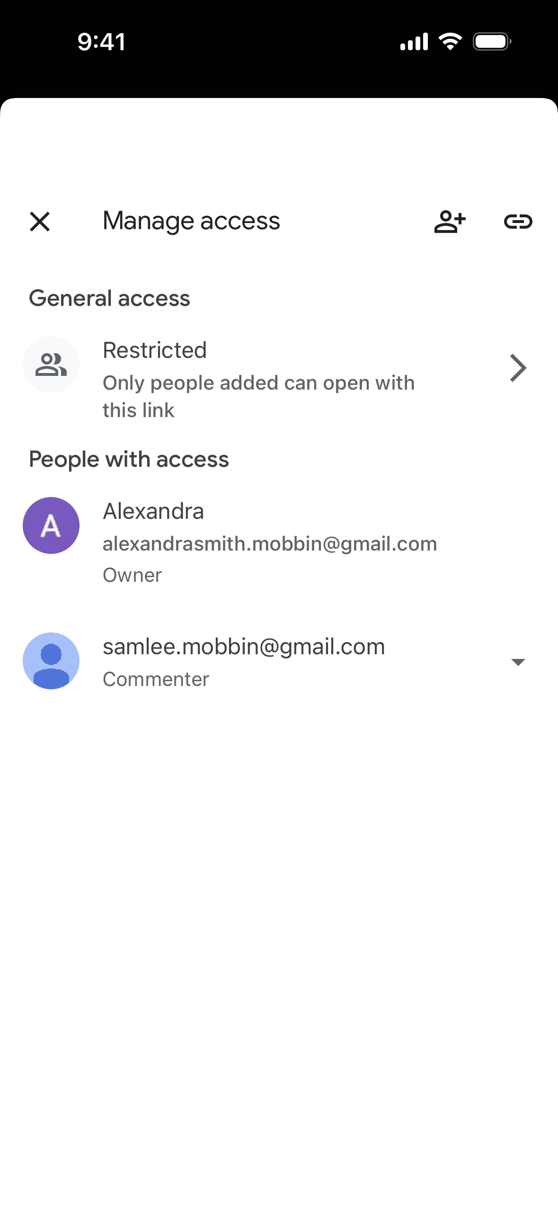 Google Drive iOS Productivity interface screenshot 23