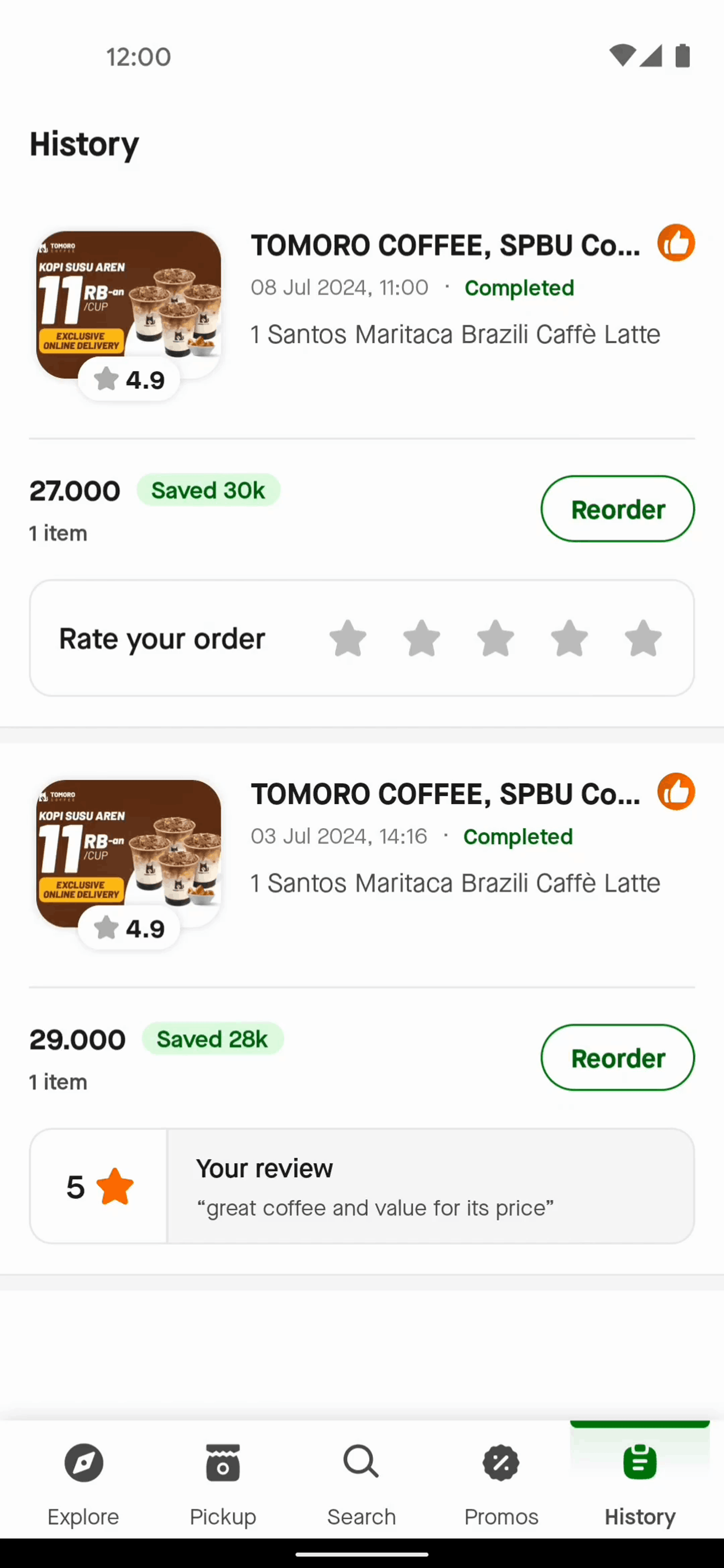 Gojek Android Travel & Transportation interface screenshot 5