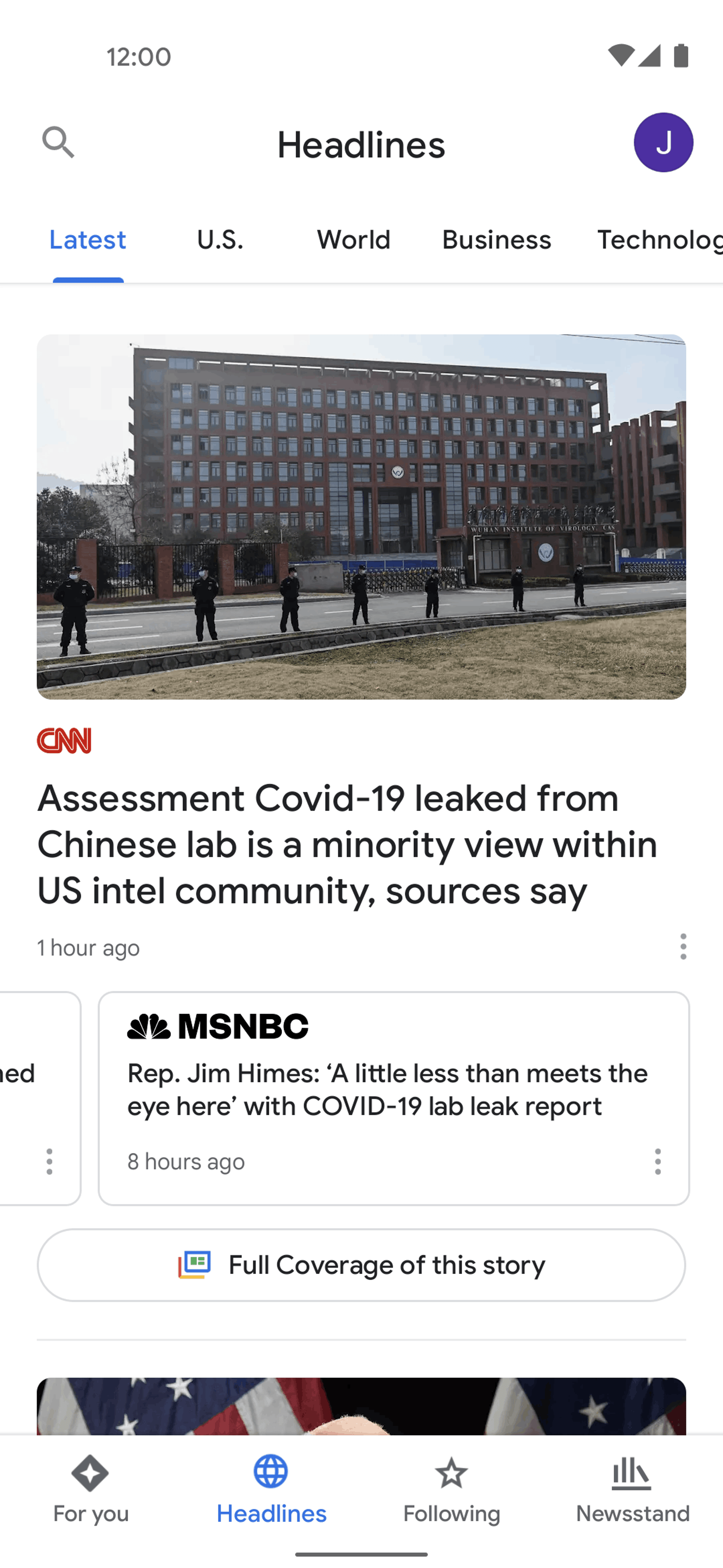Google News Android News interface screenshot 16