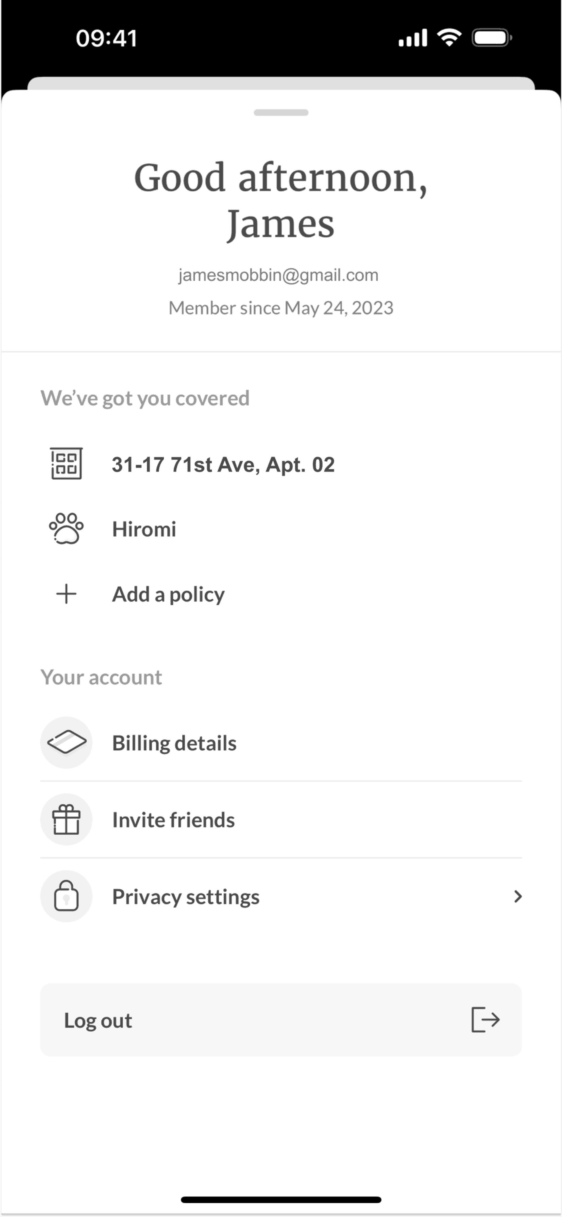 Lemonade Insurance iOS Finance interface screenshot 20