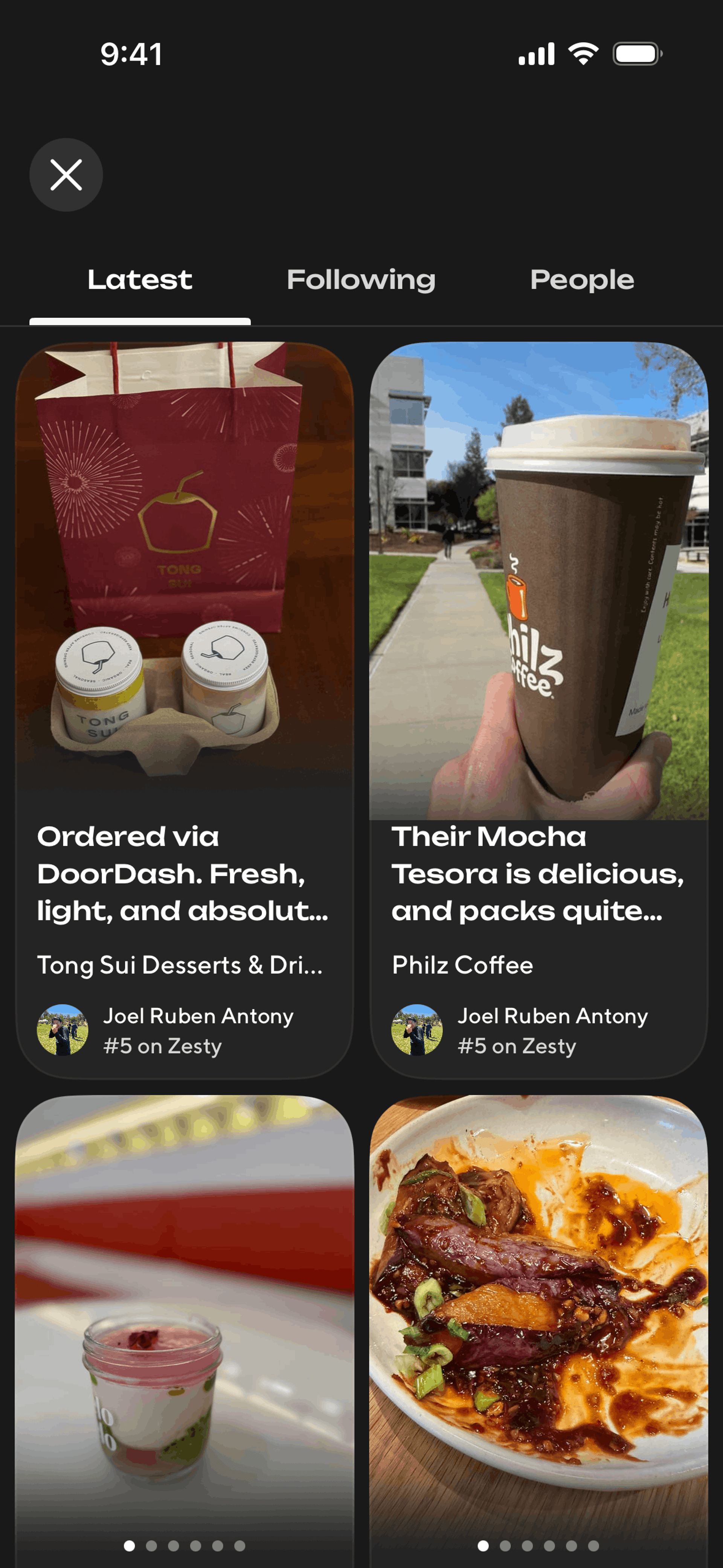 Zesty iOS Food & Drink interface screenshot 18