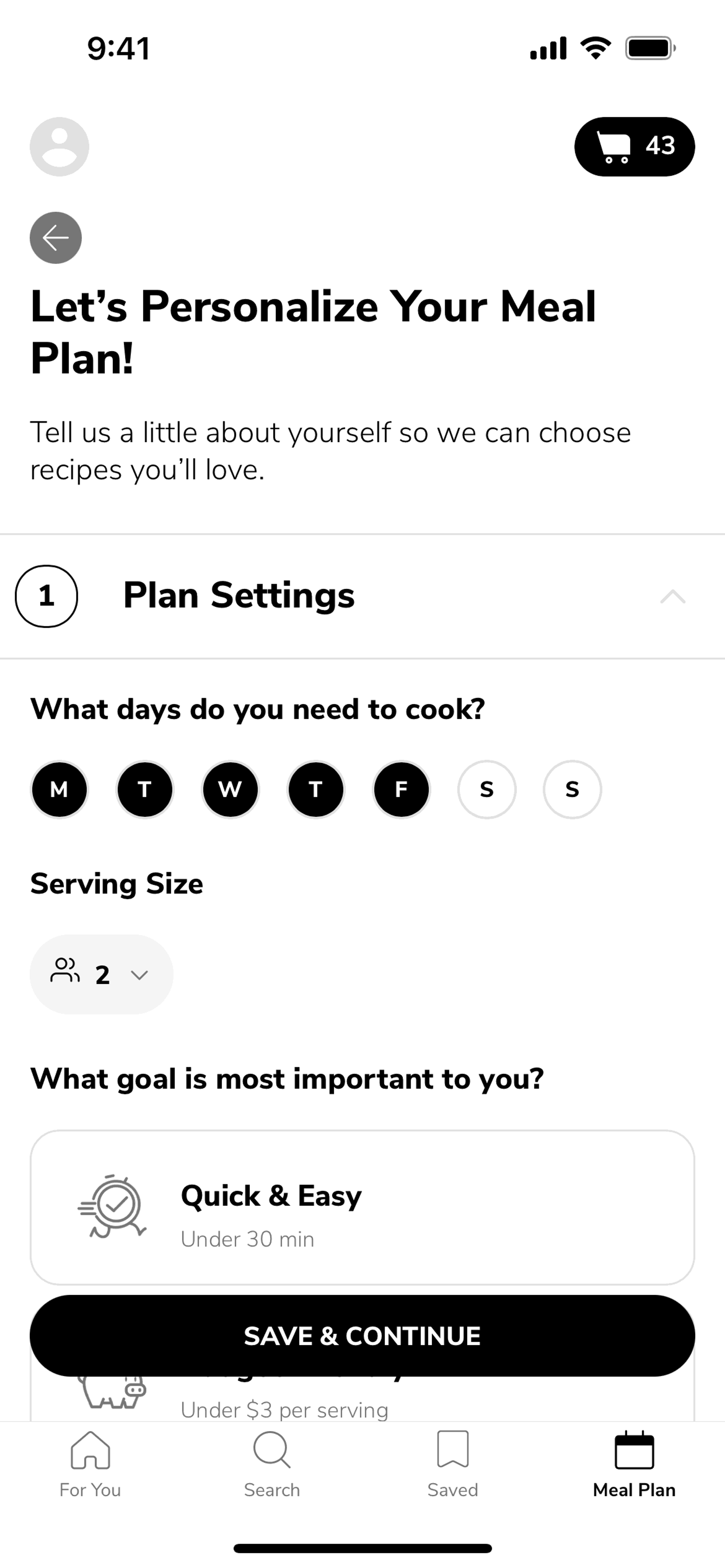 SideChef iOS Food & Drink interface screenshot 22