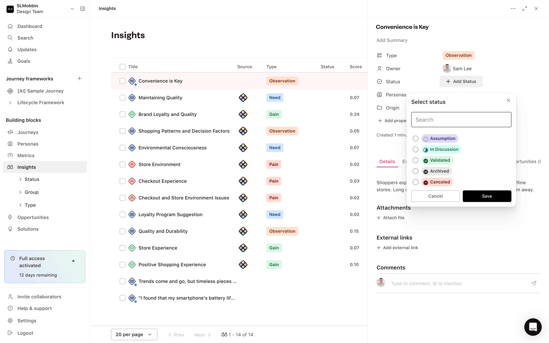 TheyDo Web Business interface screenshot 17