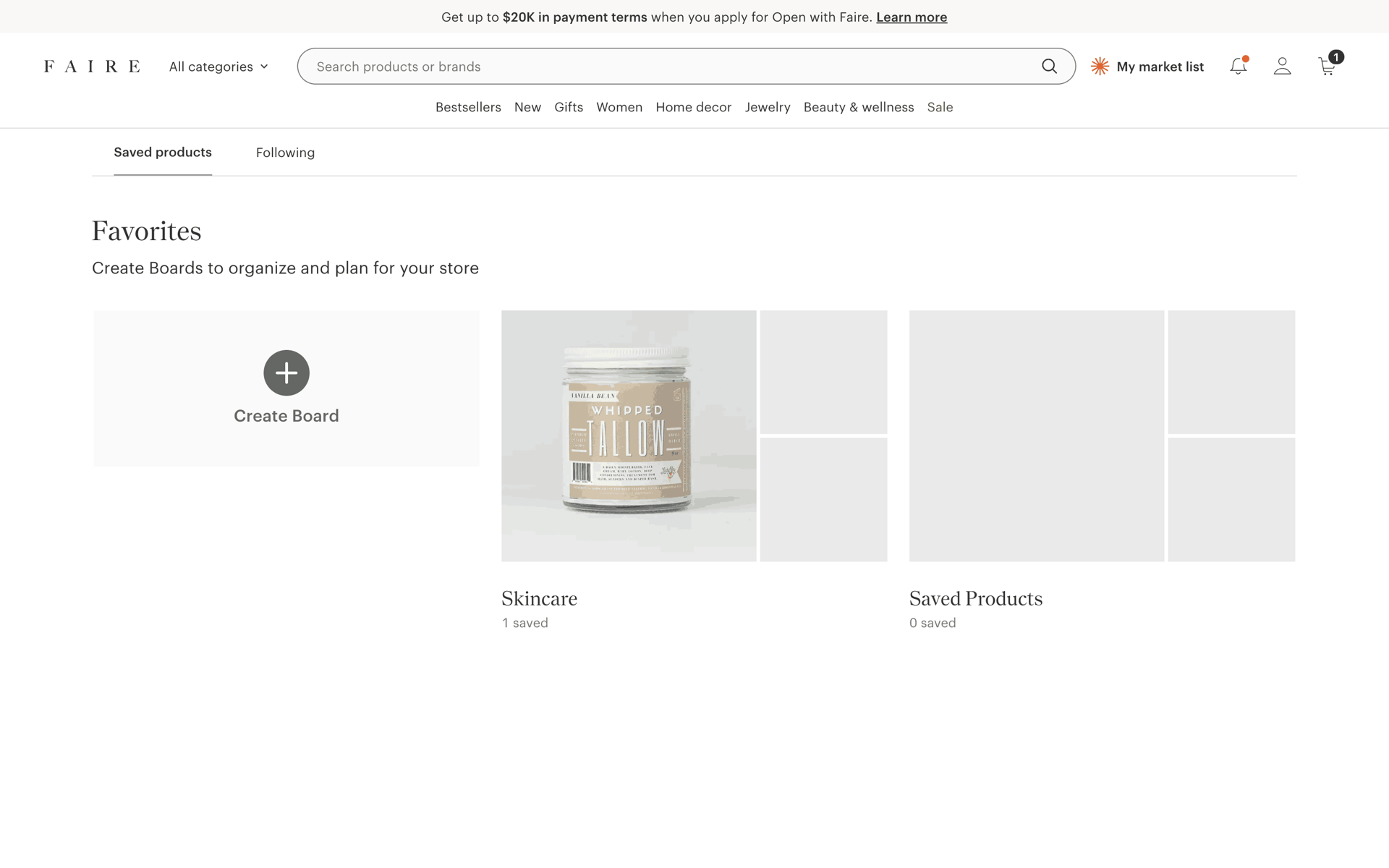 Faire Web Business interface screenshot 22