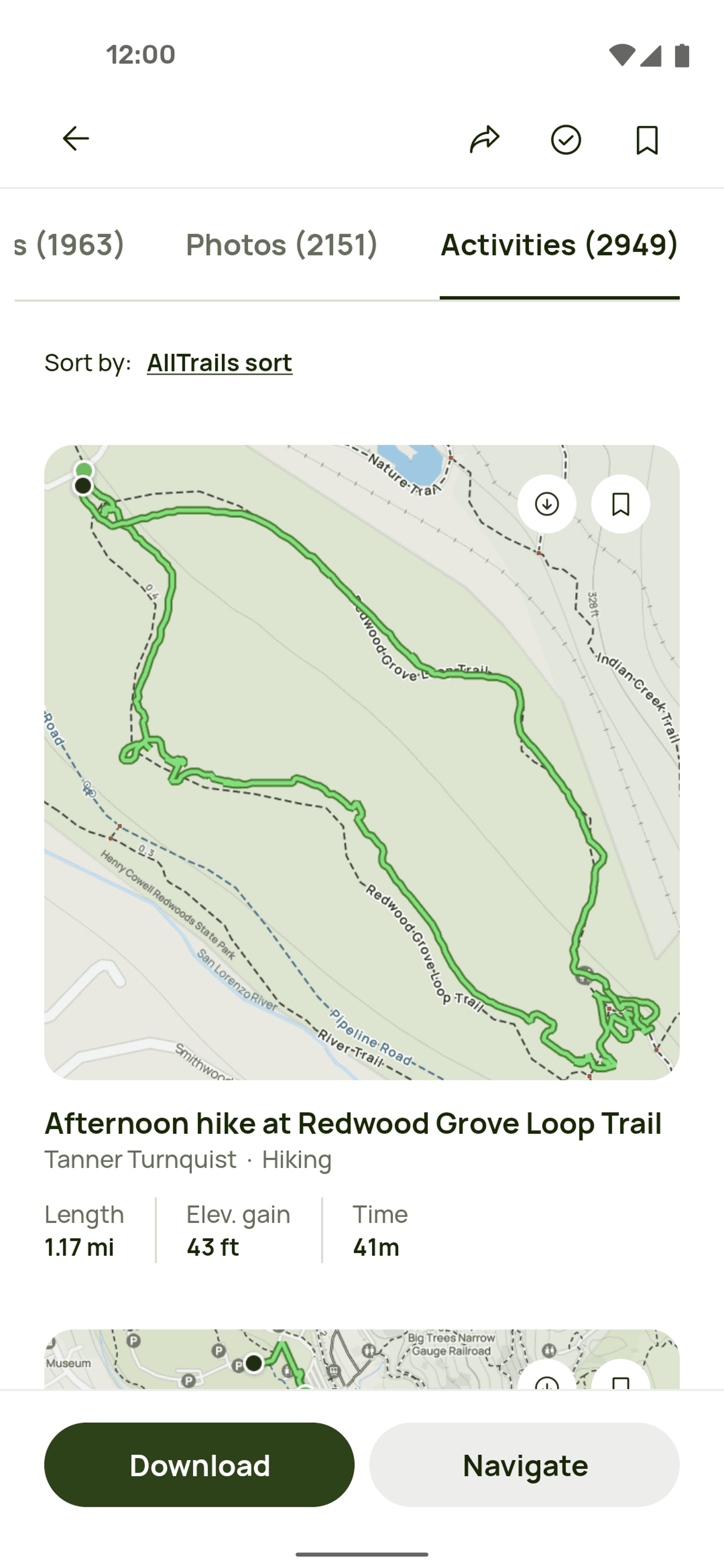 AllTrails Android Health & Fitness interface screenshot 10