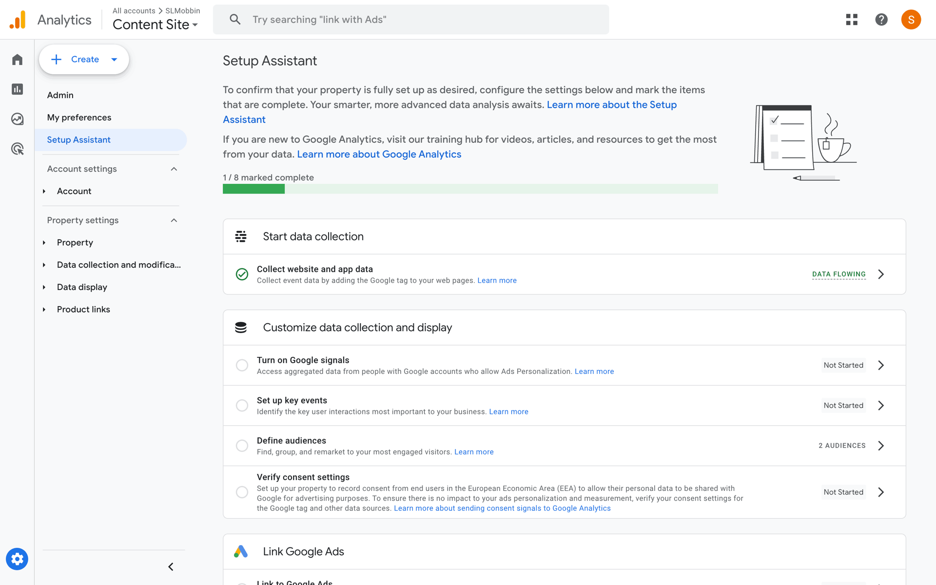 Google Analytics Web Business interface screenshot 20