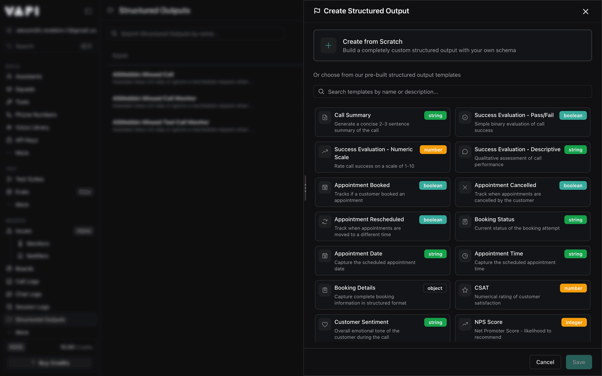 Vapi Web AI interface screenshot 9