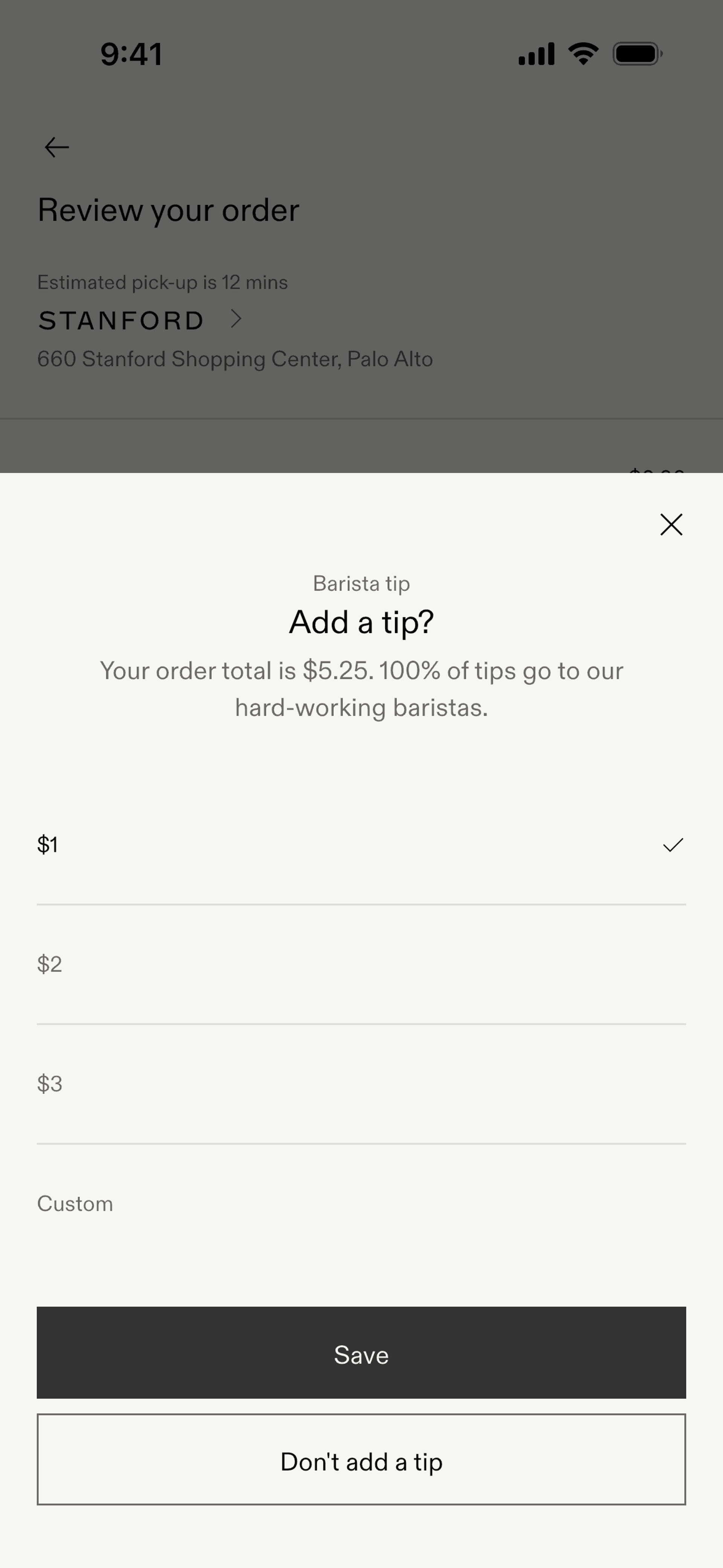 Blue Bottle Coffee iOS Food & Drink interface screenshot 4