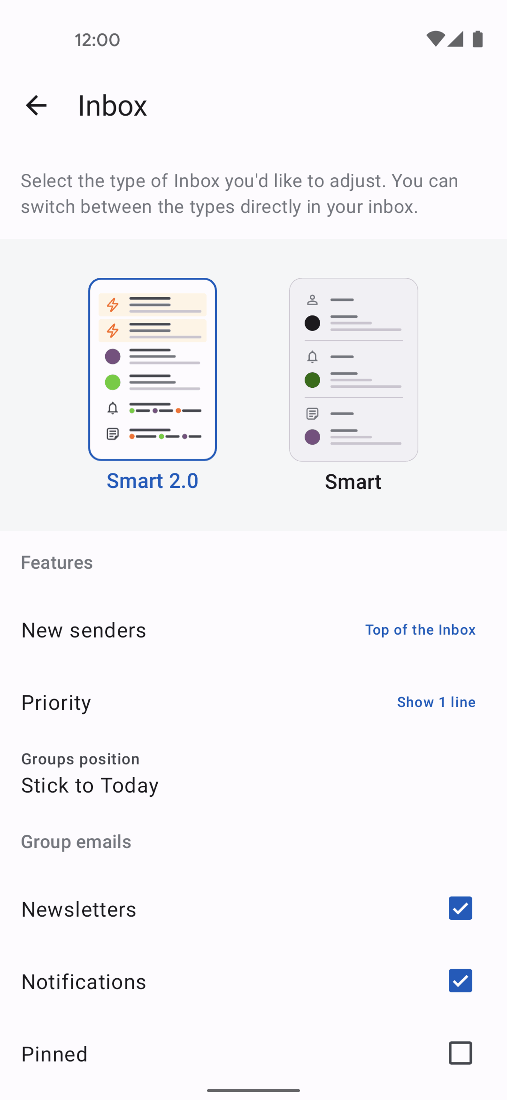 Spark Mail Android AI interface screenshot 24