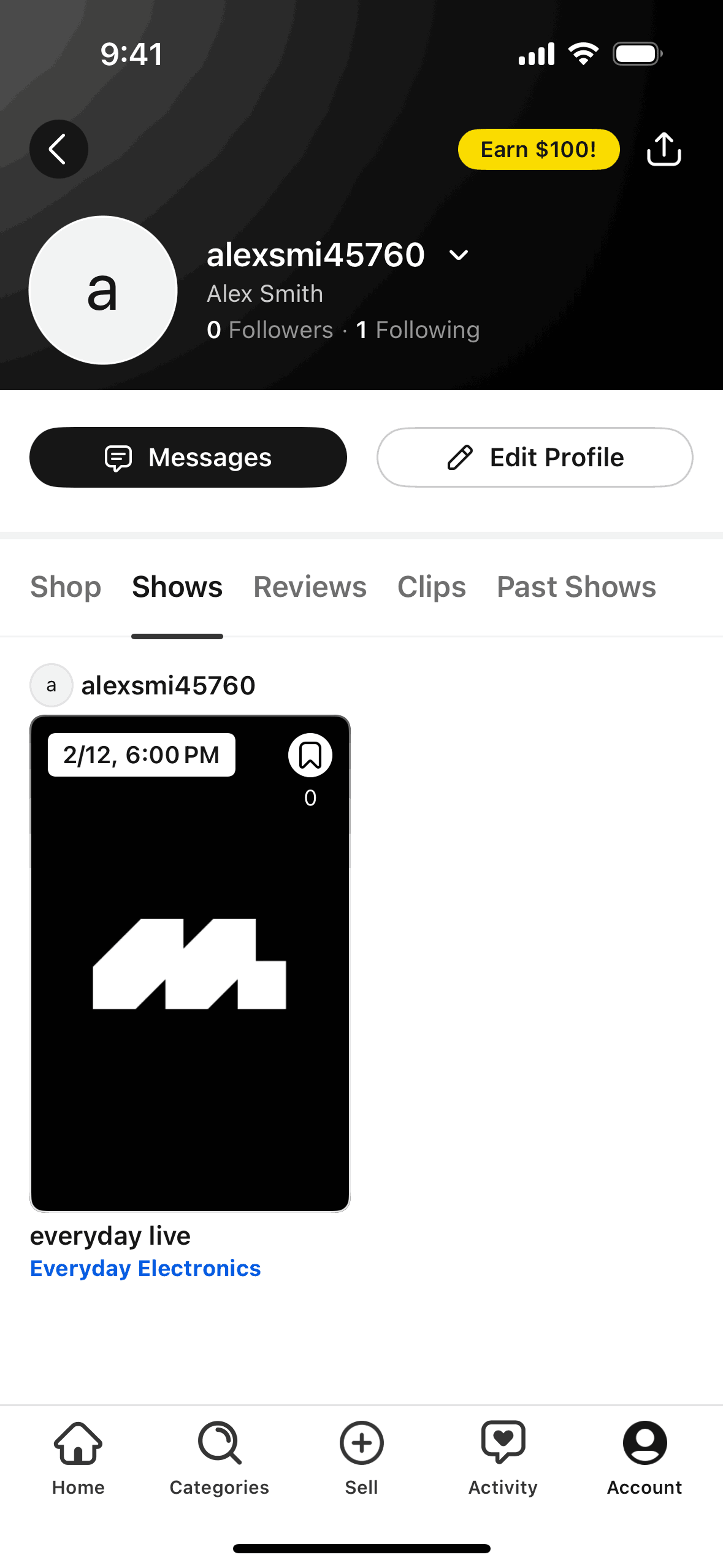 Whatnot iOS Shopping interface screenshot 12