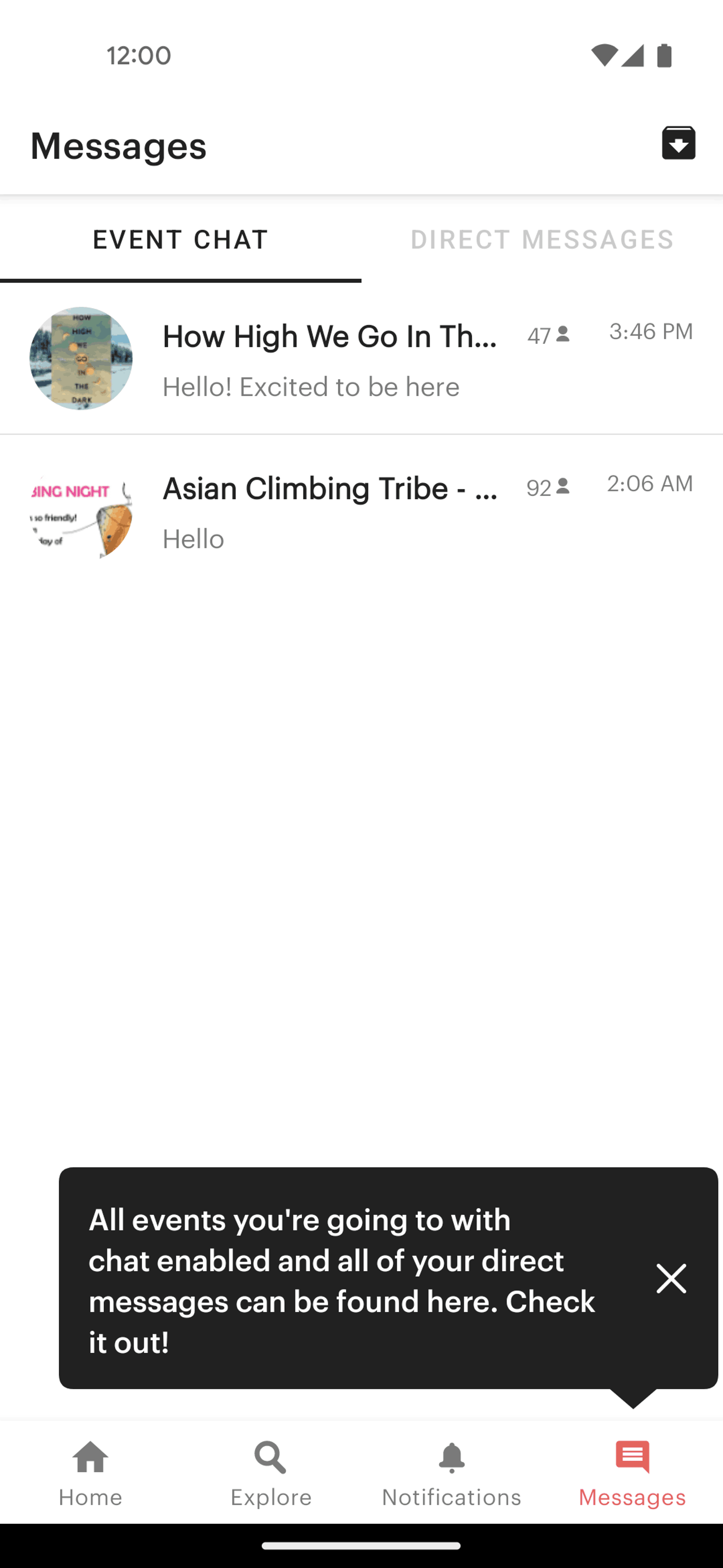 Meetup Android Social Networking interface screenshot 4