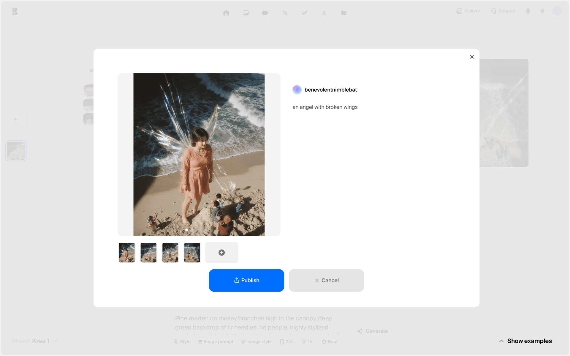 Krea AI Web Photo & Video interface screenshot 18
