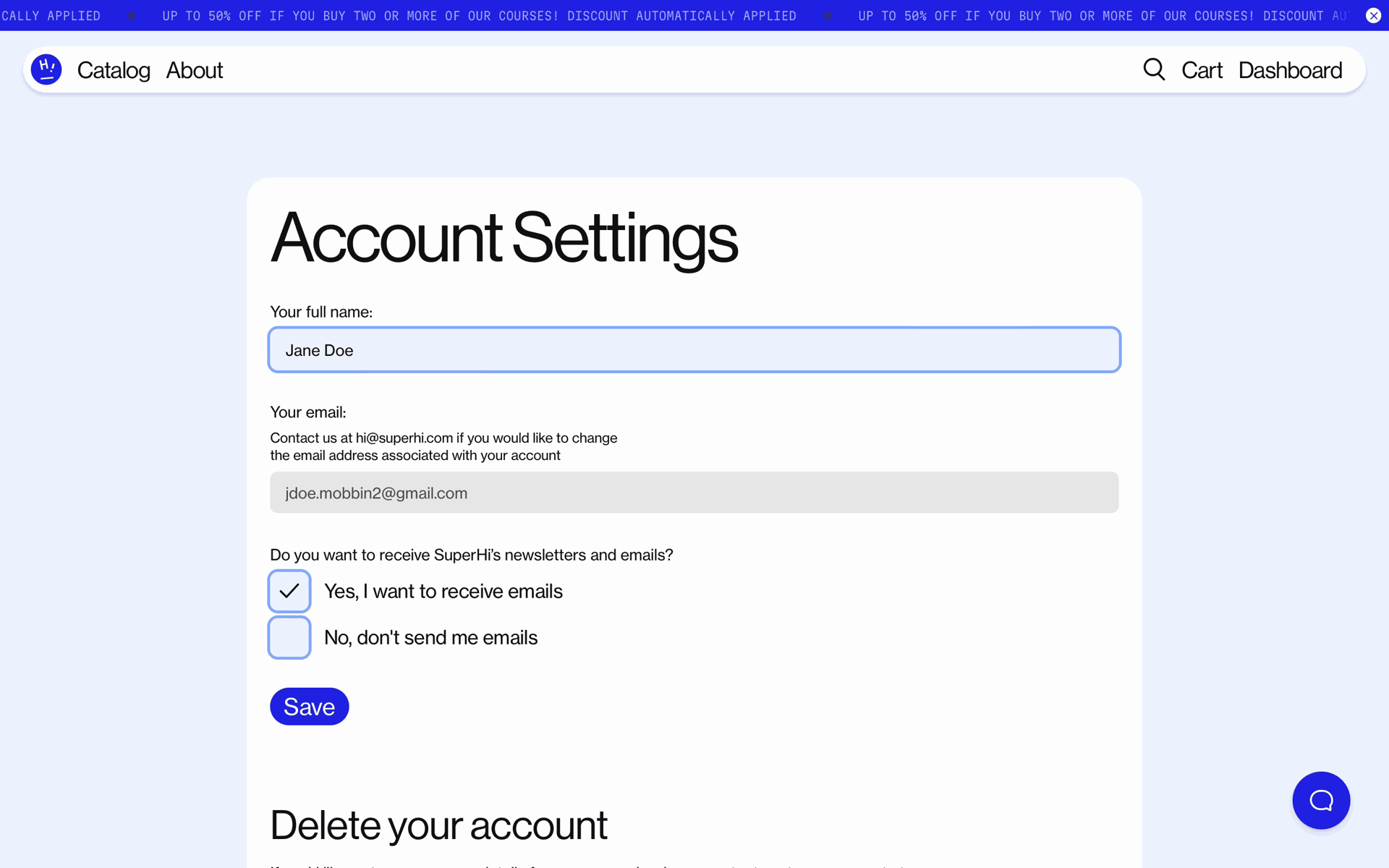 SuperHi Web Education interface screenshot 14