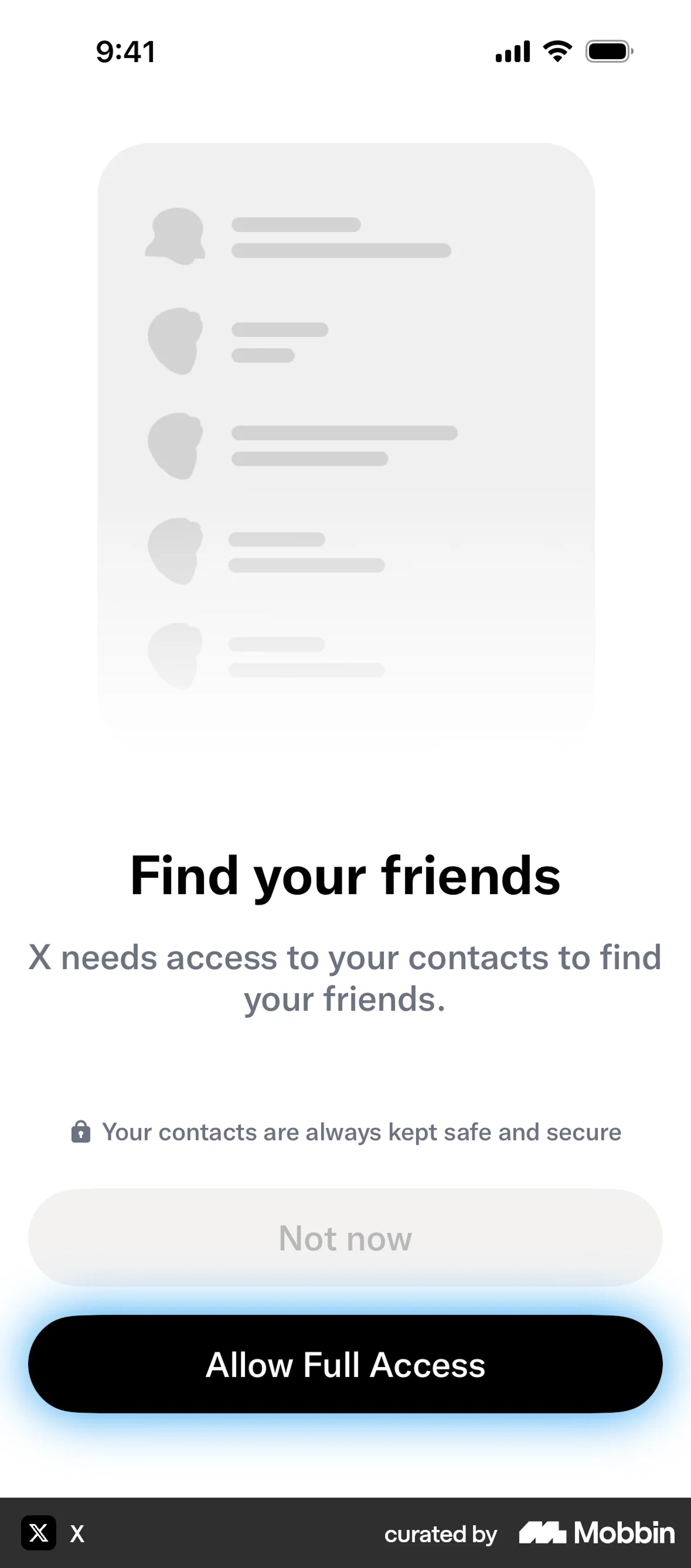 Onboarding on X (ios) screen 13