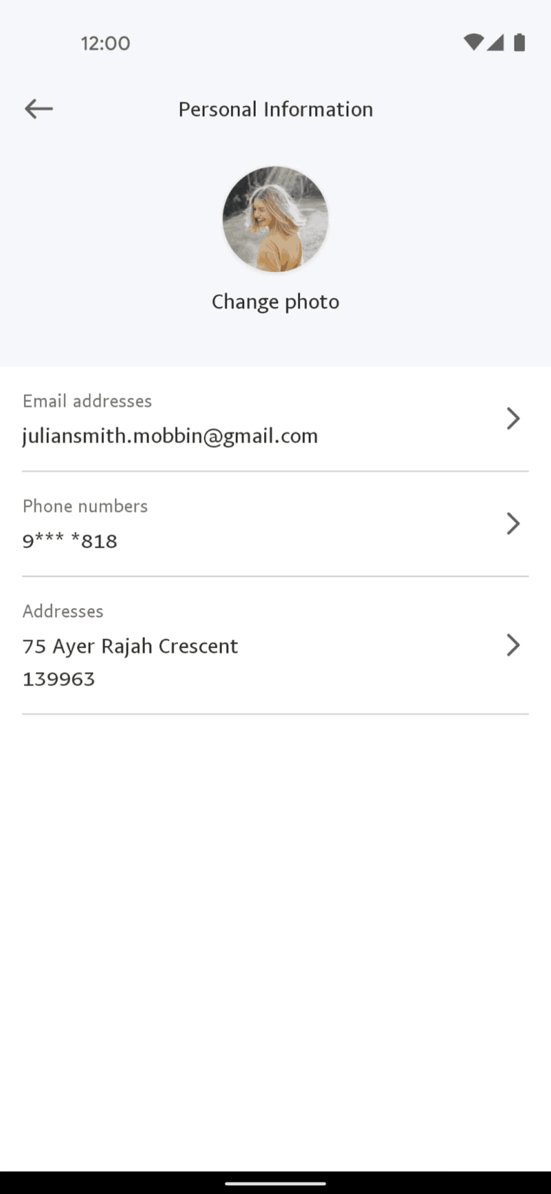 PayPal Android Finance interface screenshot 22