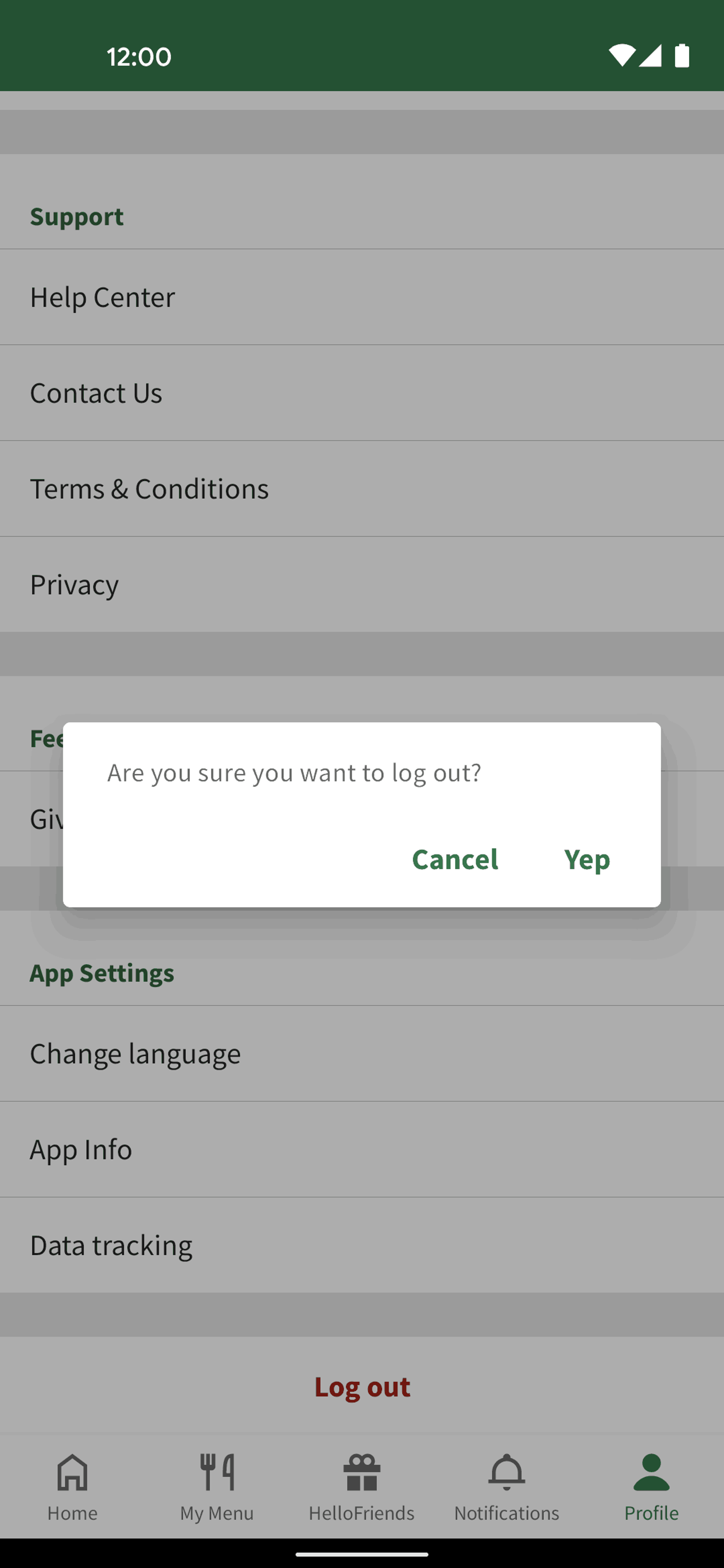 HelloFresh Android Food & Drink interface screenshot 14
