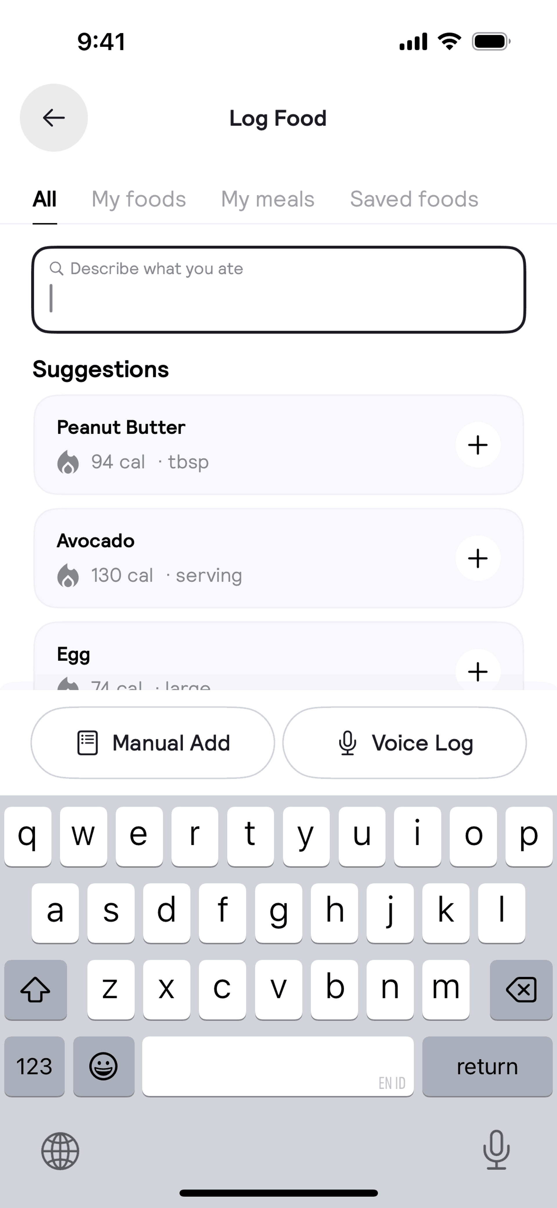 Cal AI iOS AI interface screenshot 24