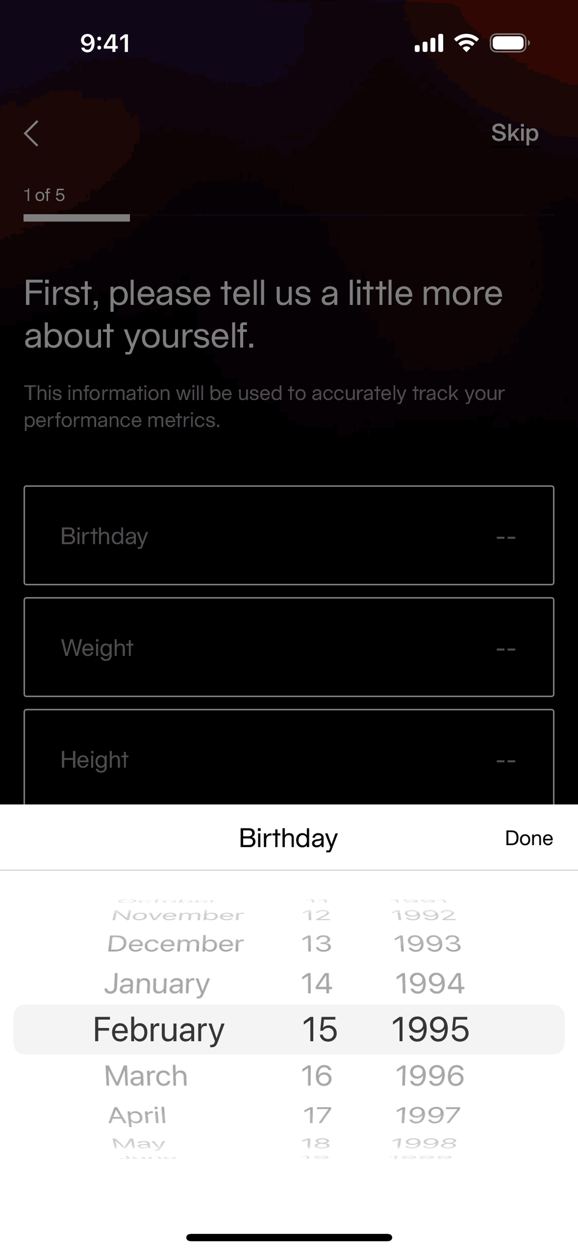 Equinox+ iOS Health & Fitness interface screenshot 17