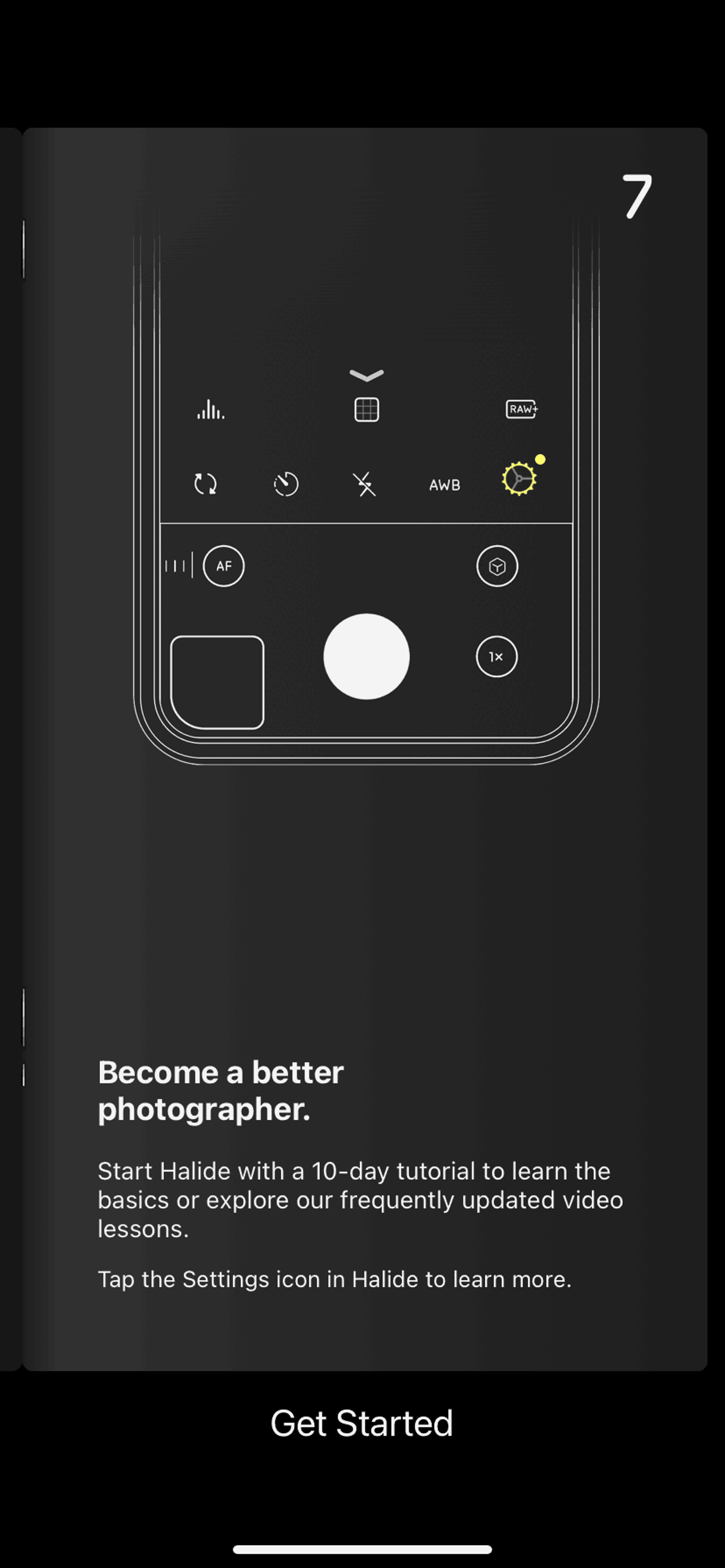 Halide iOS Photo & Video interface screenshot 7