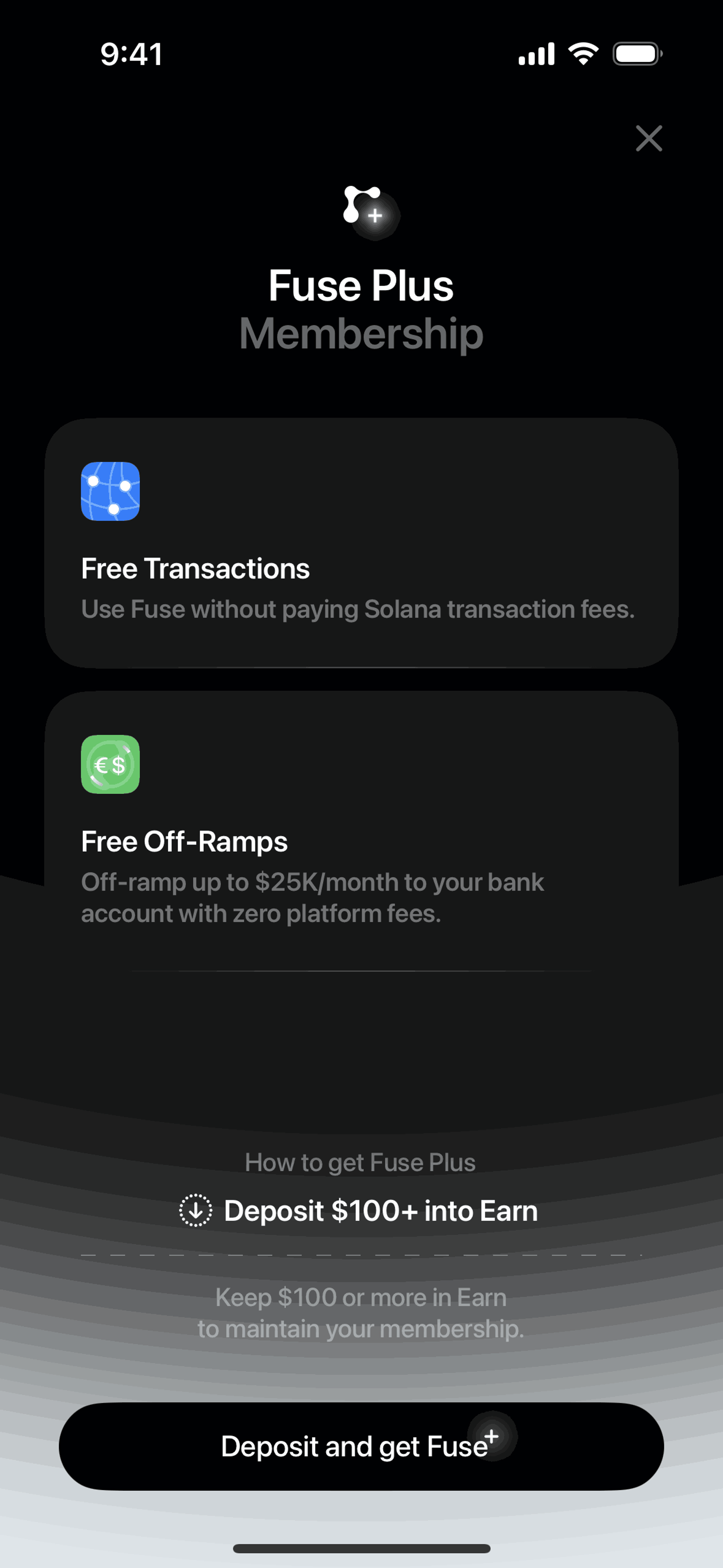 Fuse iOS Finance interface screenshot 15