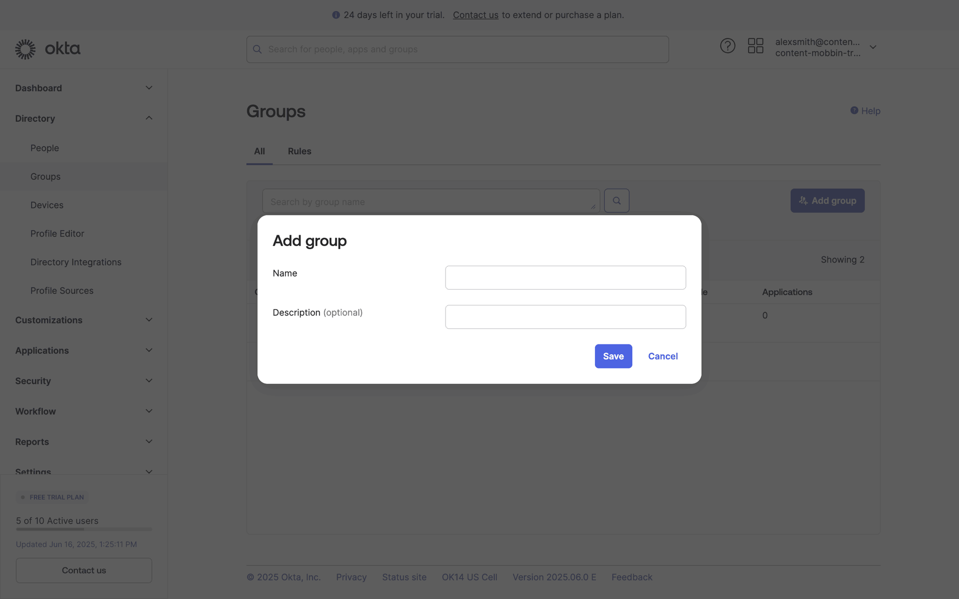 Okta Web Developer Tools interface screenshot 22