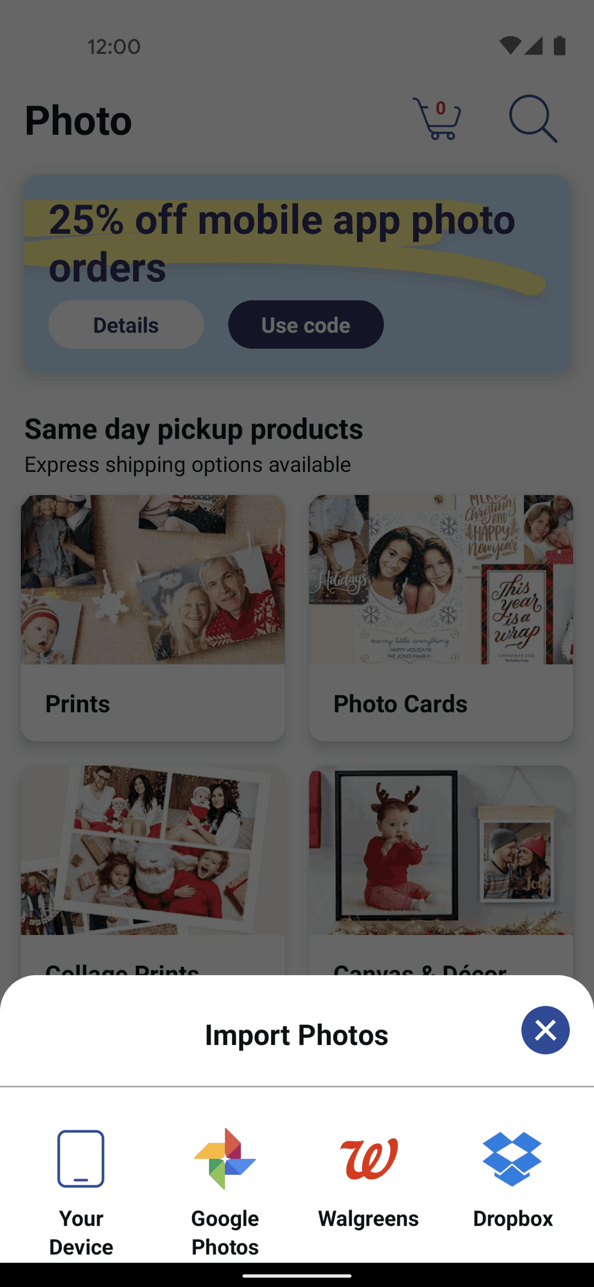 Walgreens Android Shopping interface screenshot 16