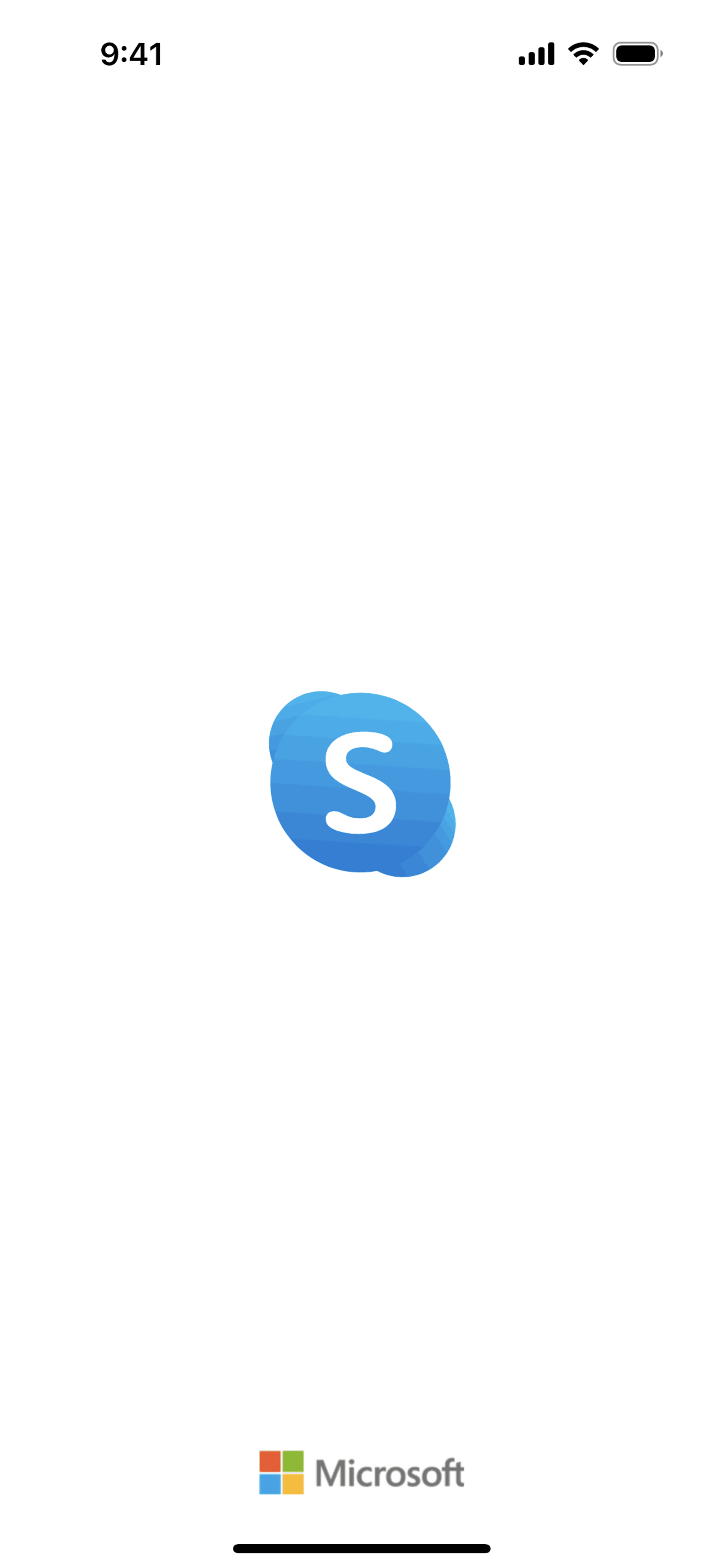 Skype iOS Communication interface screenshot 1