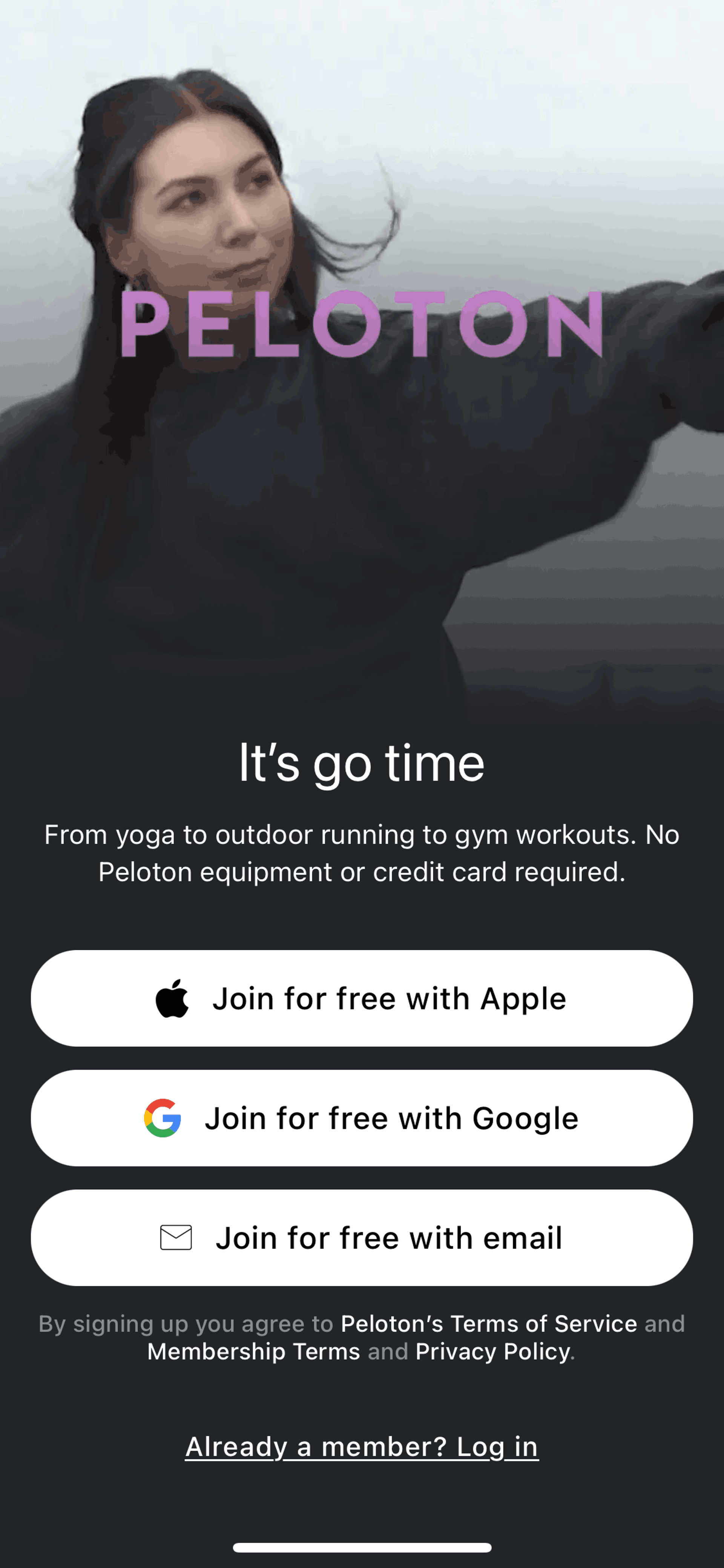 Peloton iOS Health & Fitness interface screenshot 2