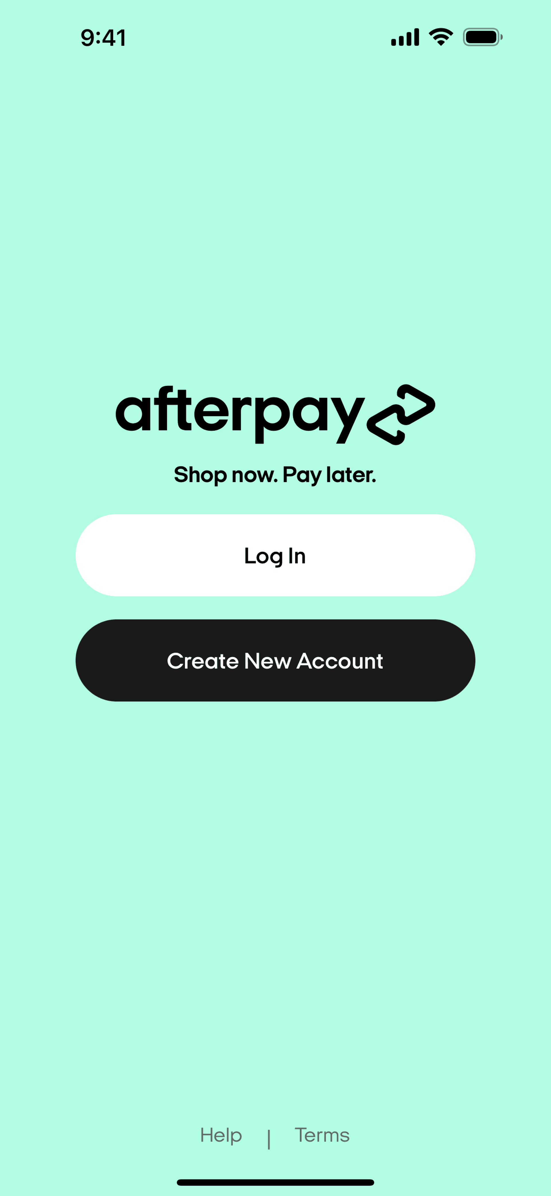 Afterpay iOS Finance interface screenshot 3