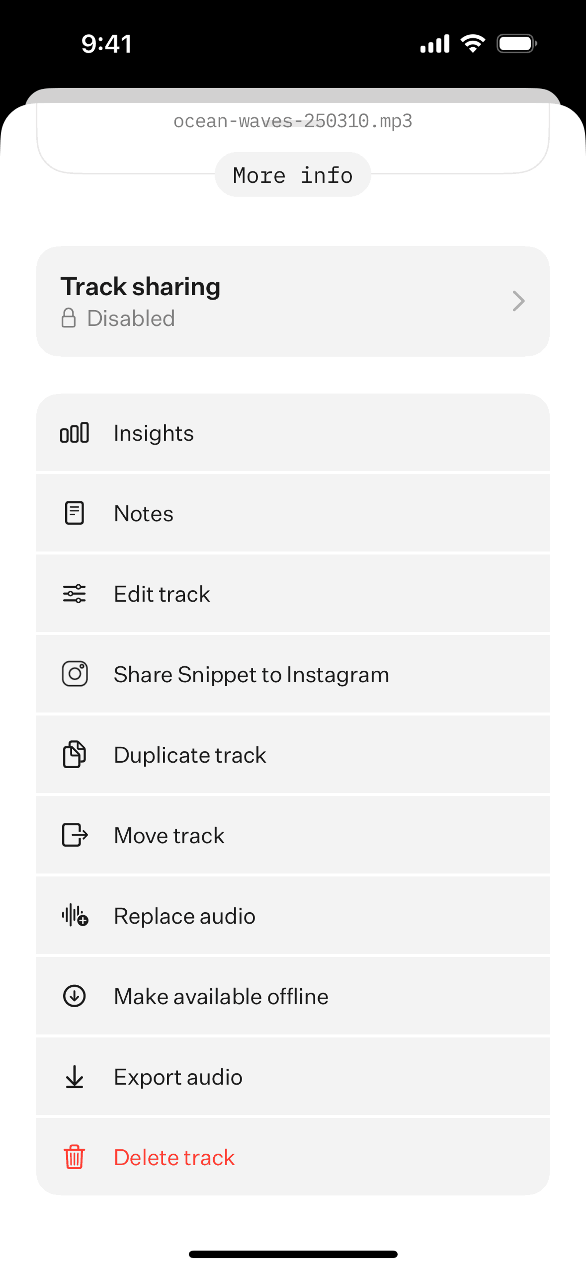[untitled] iOS Music & Audio interface screenshot 18