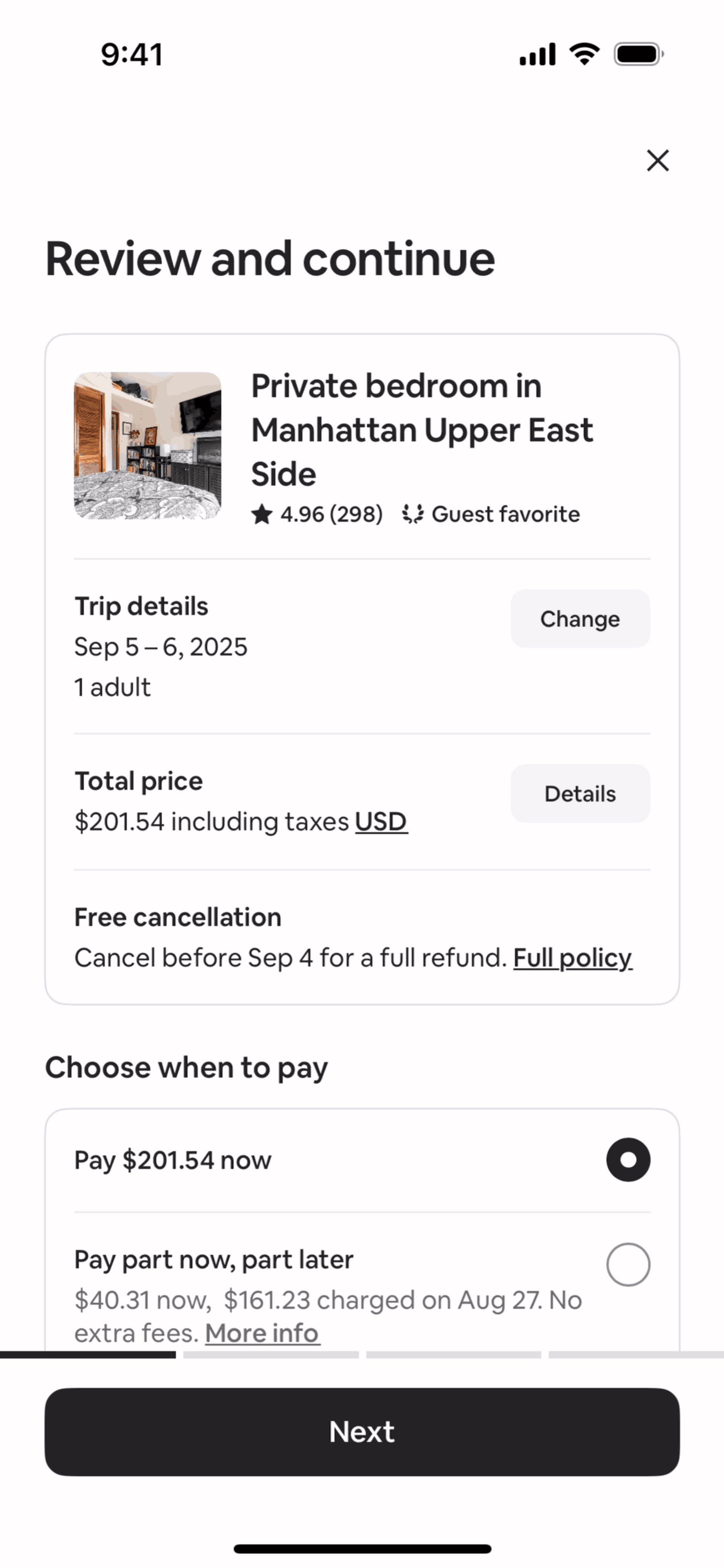 Airbnb iOS Real Estate interface screenshot 6