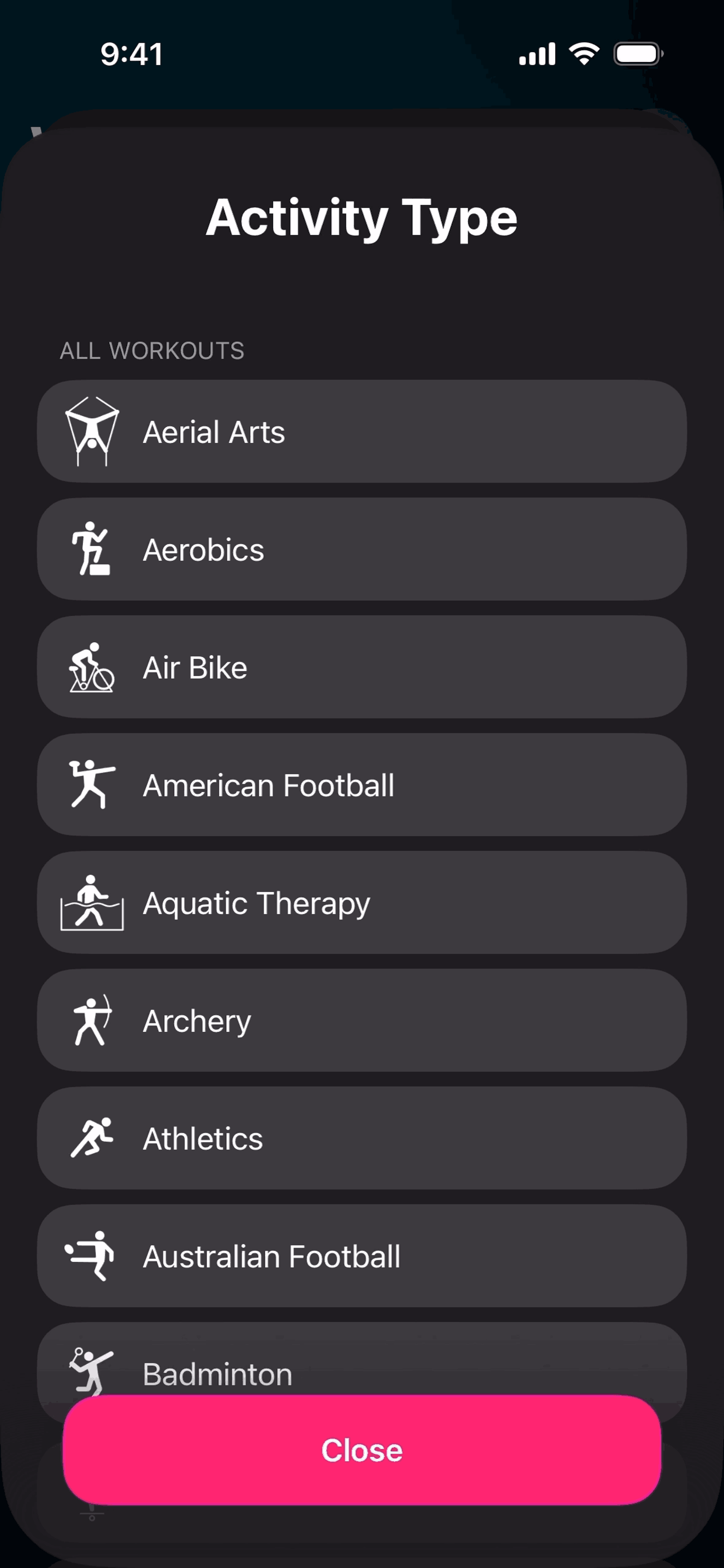 The Outsiders iOS Health & Fitness interface screenshot 17