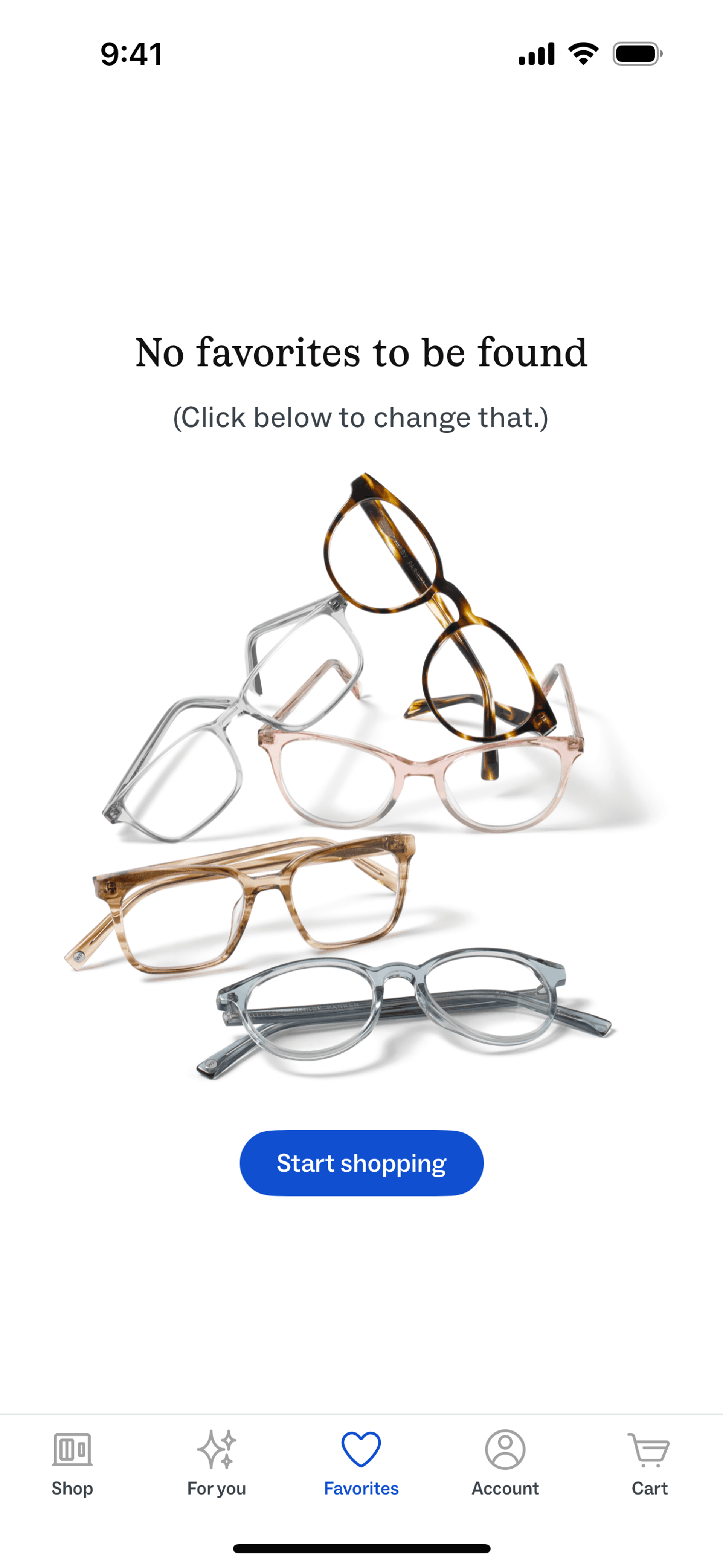 Warby Parker iOS Shopping interface screenshot 19