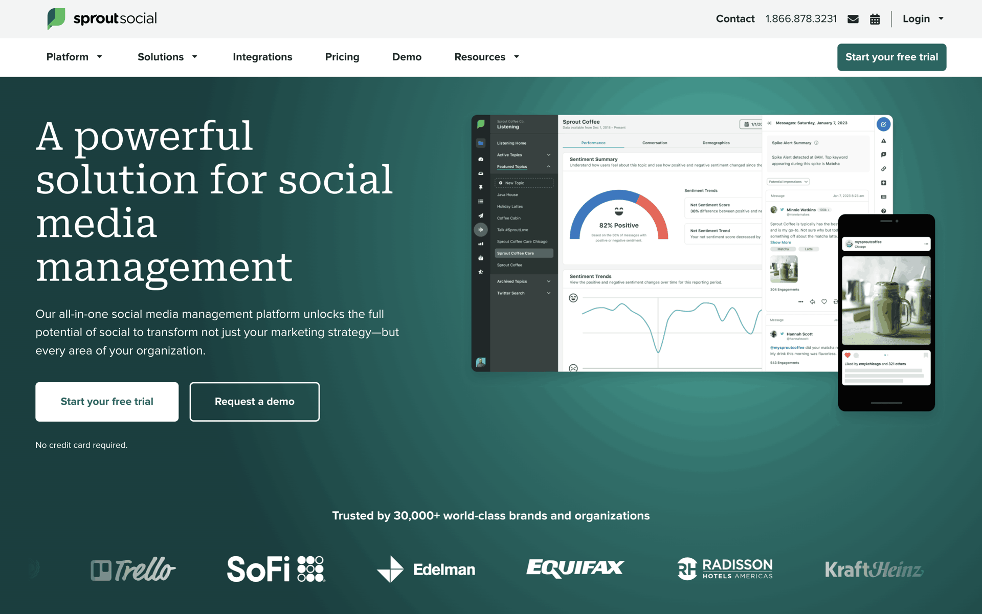Sprout Social Web Business interface screenshot 1