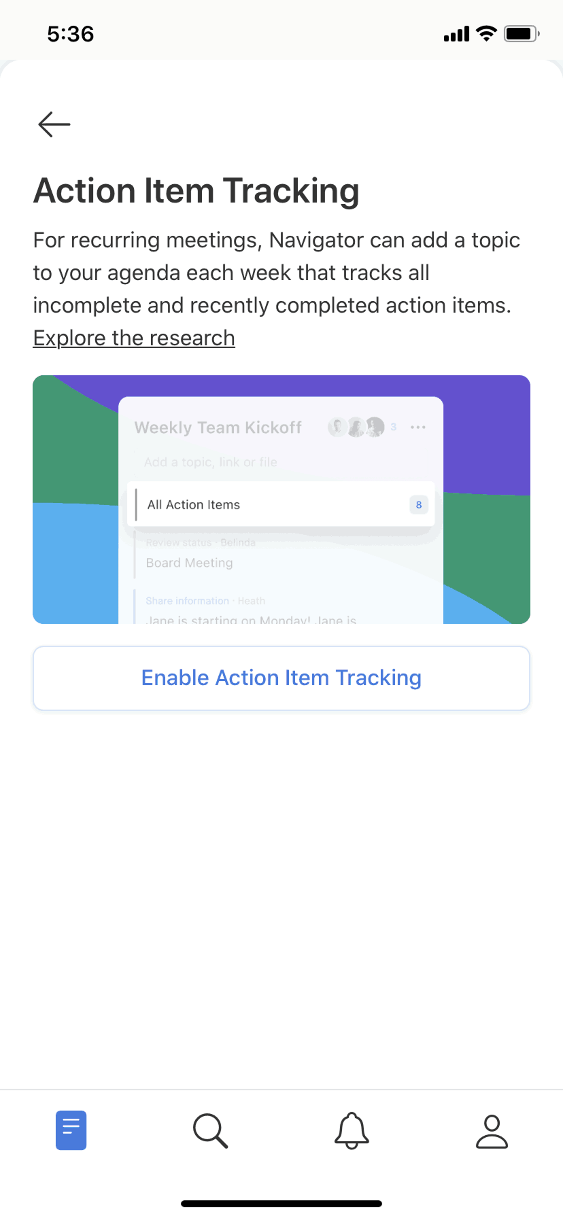 Navigator iOS Productivity interface screenshot 20