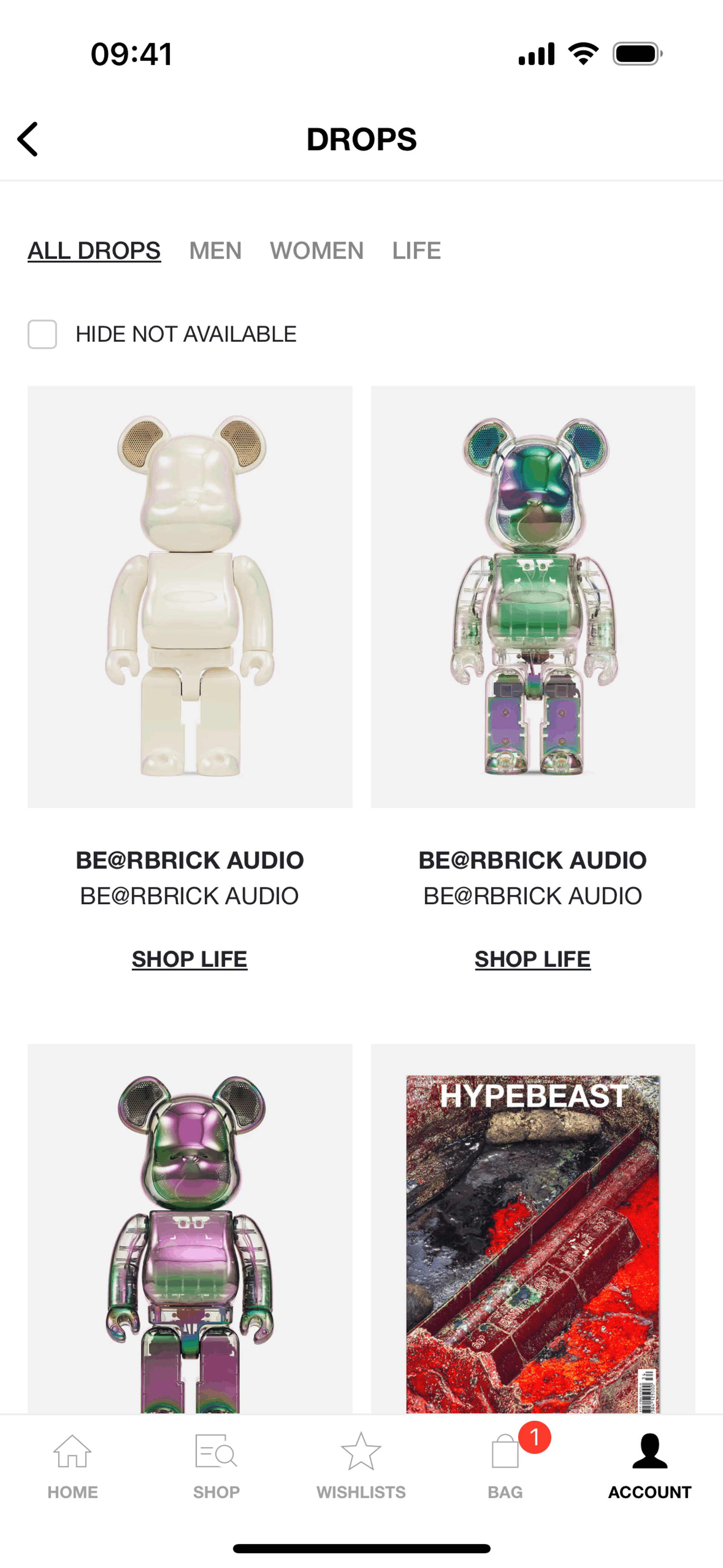 HBX iOS Shopping interface screenshot 14