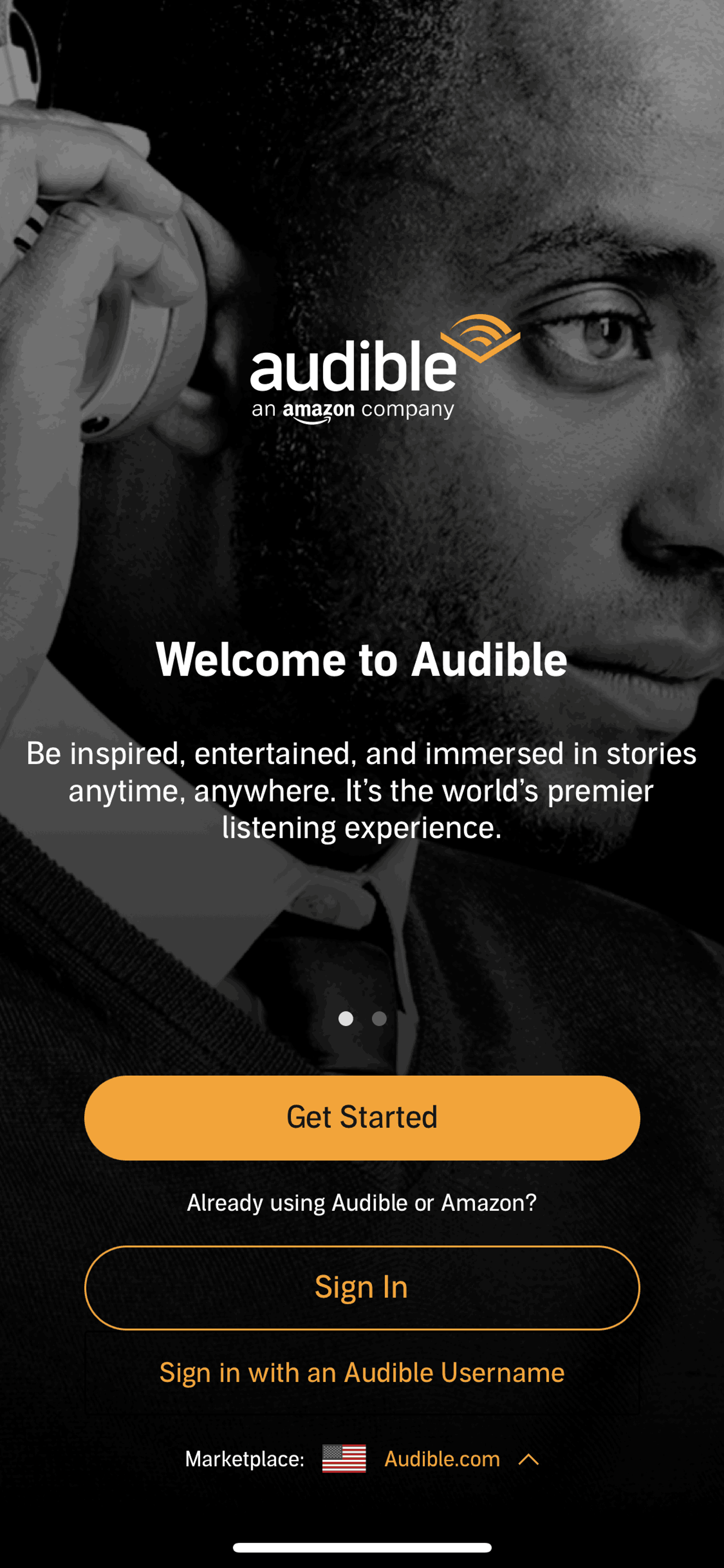 Audible iOS Entertainment interface screenshot 5
