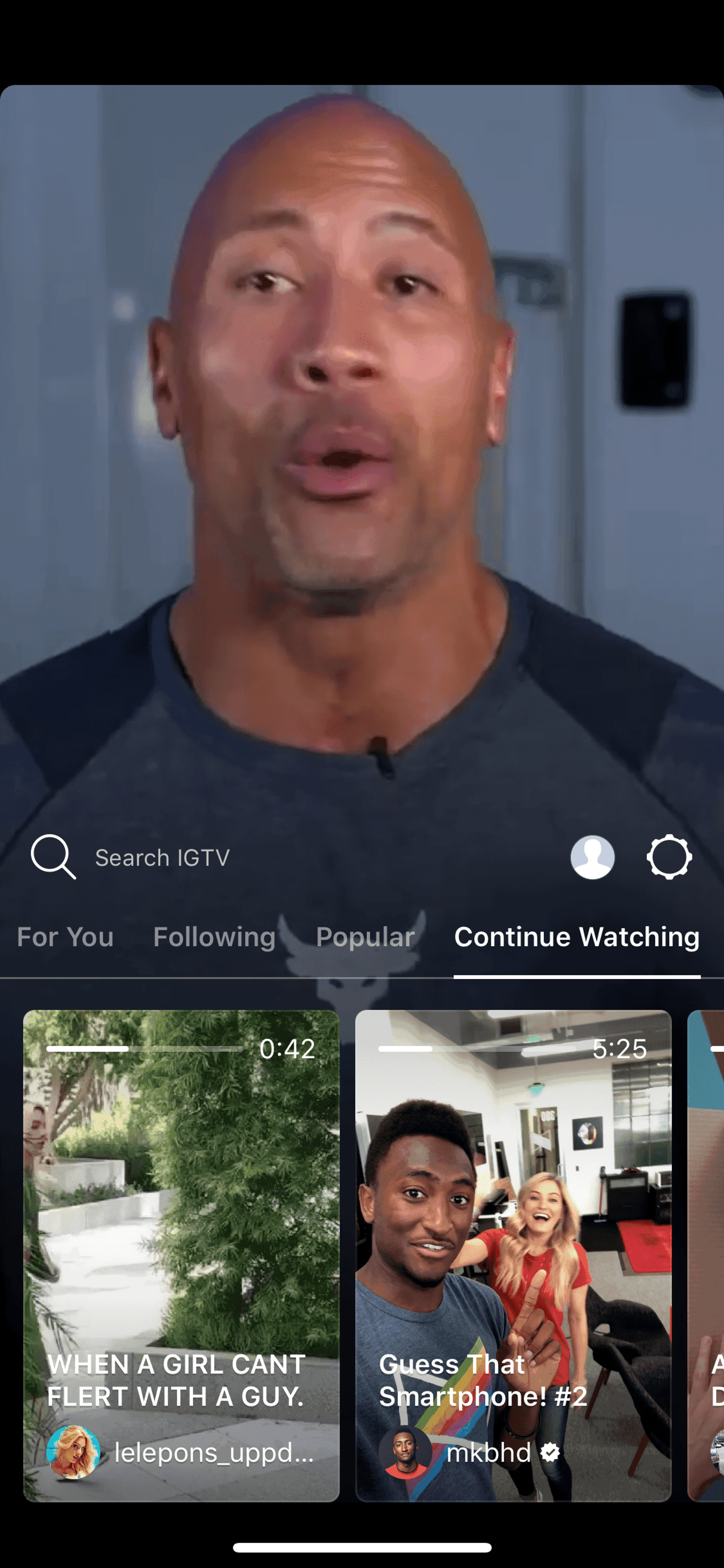 IGTV iOS Photo & Video interface screenshot 9