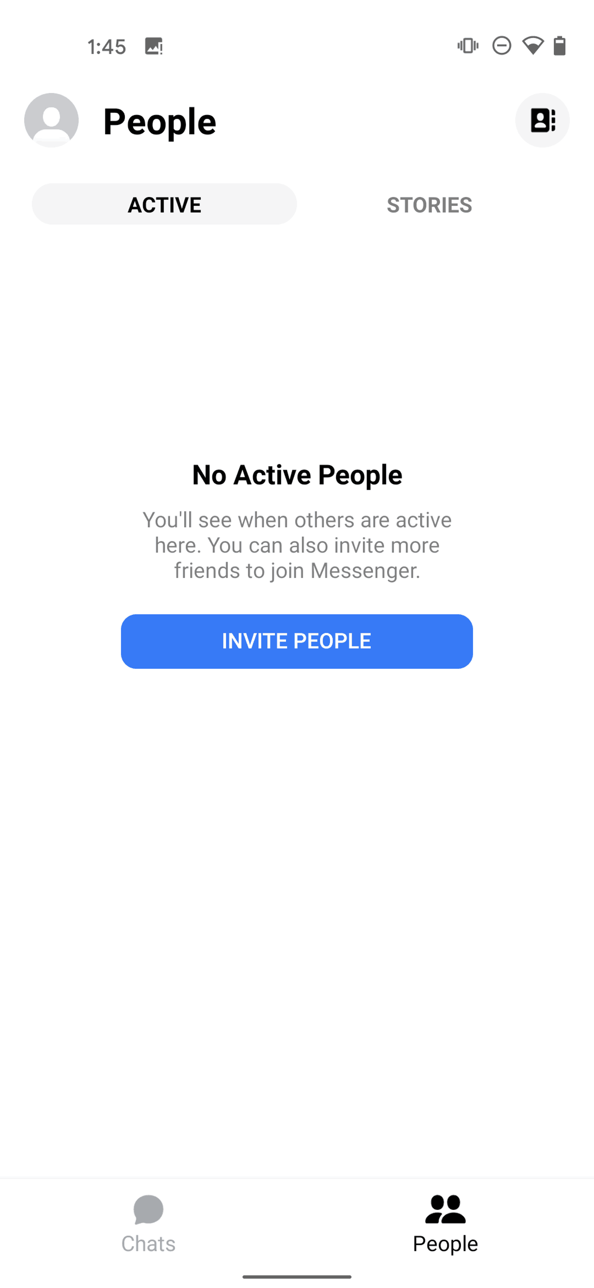 Messenger Android Social Networking interface screenshot 17
