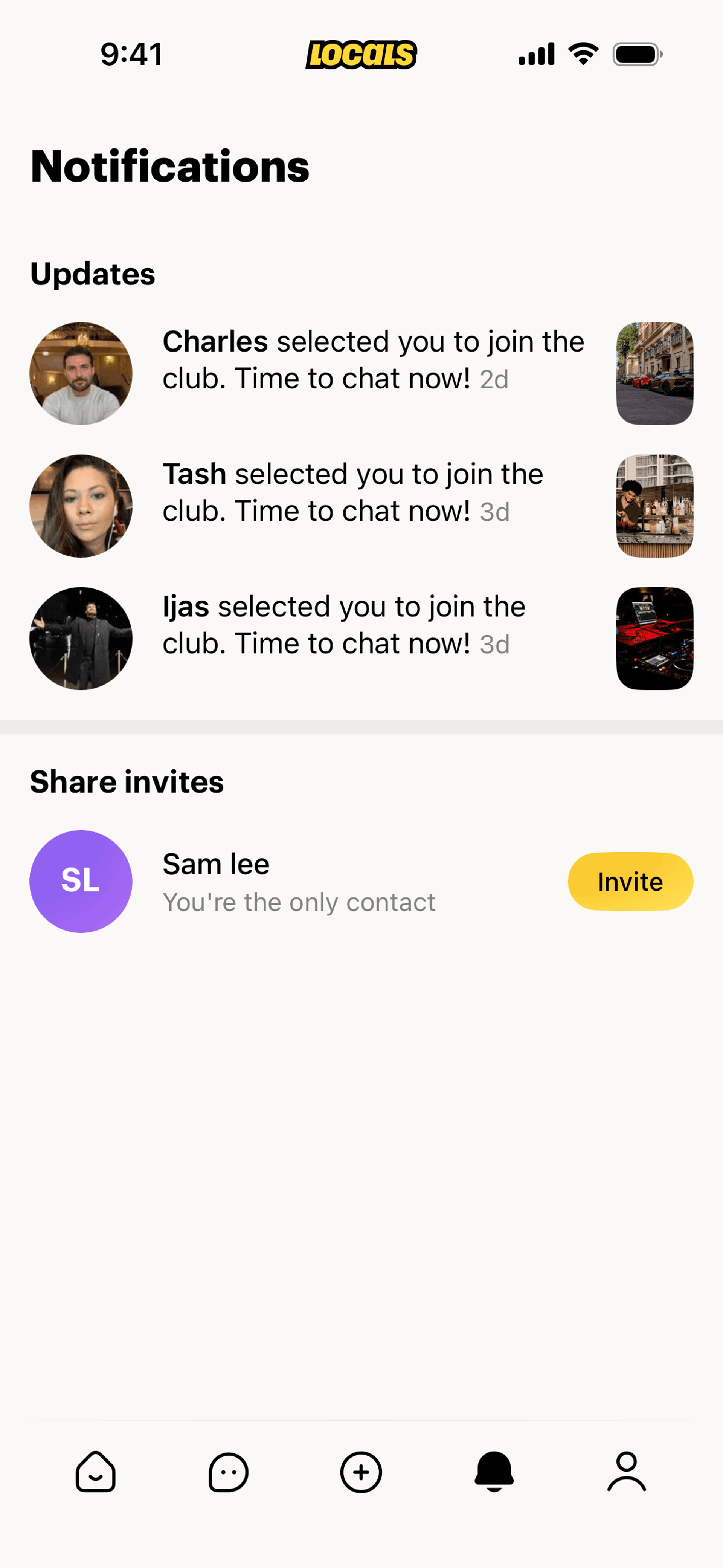 Locals iOS Social Networking interface screenshot 10