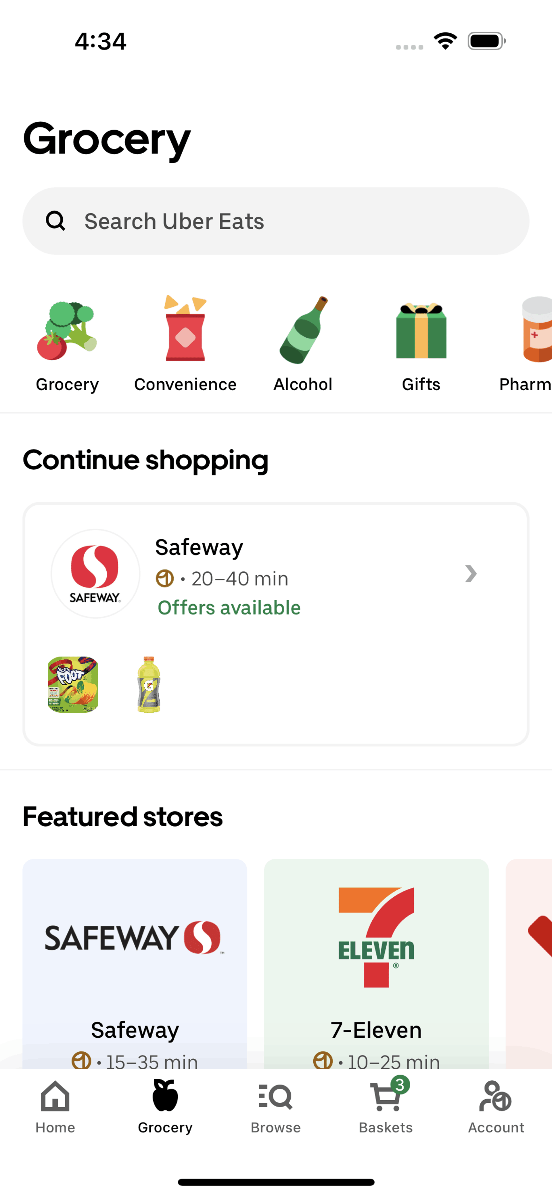 Uber Eats iOS Food & Drink interface screenshot 20