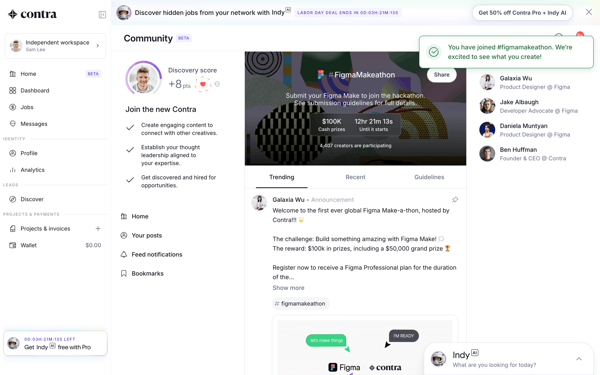 Contra Web Business interface screenshot 12