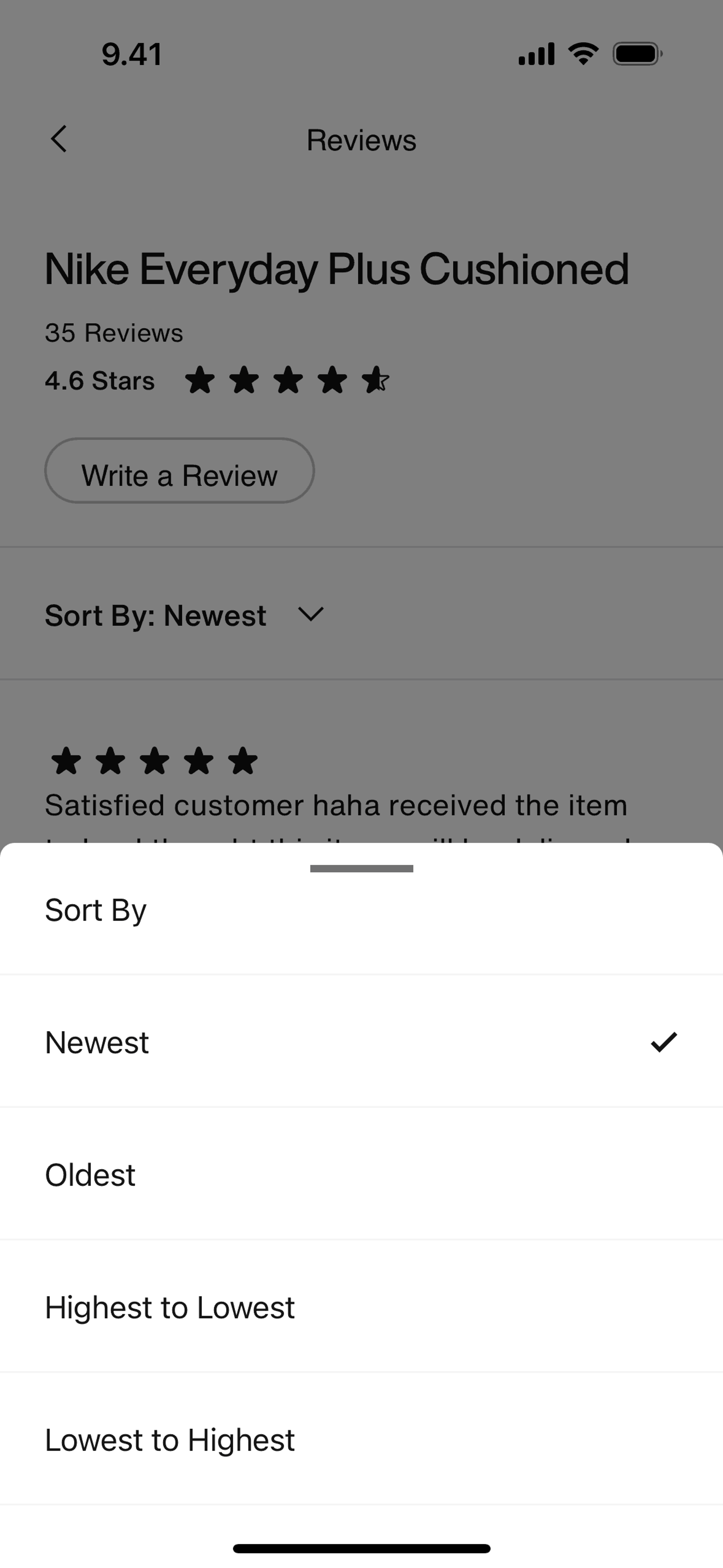 Nike iOS Shopping interface screenshot 8