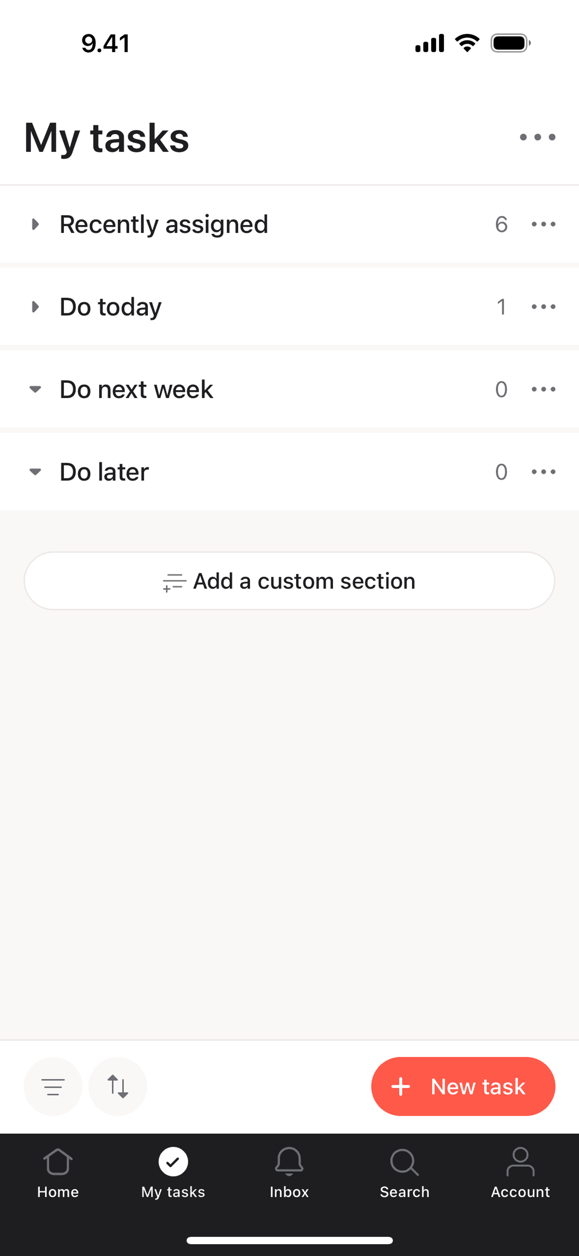 Asana iOS Business interface screenshot 9