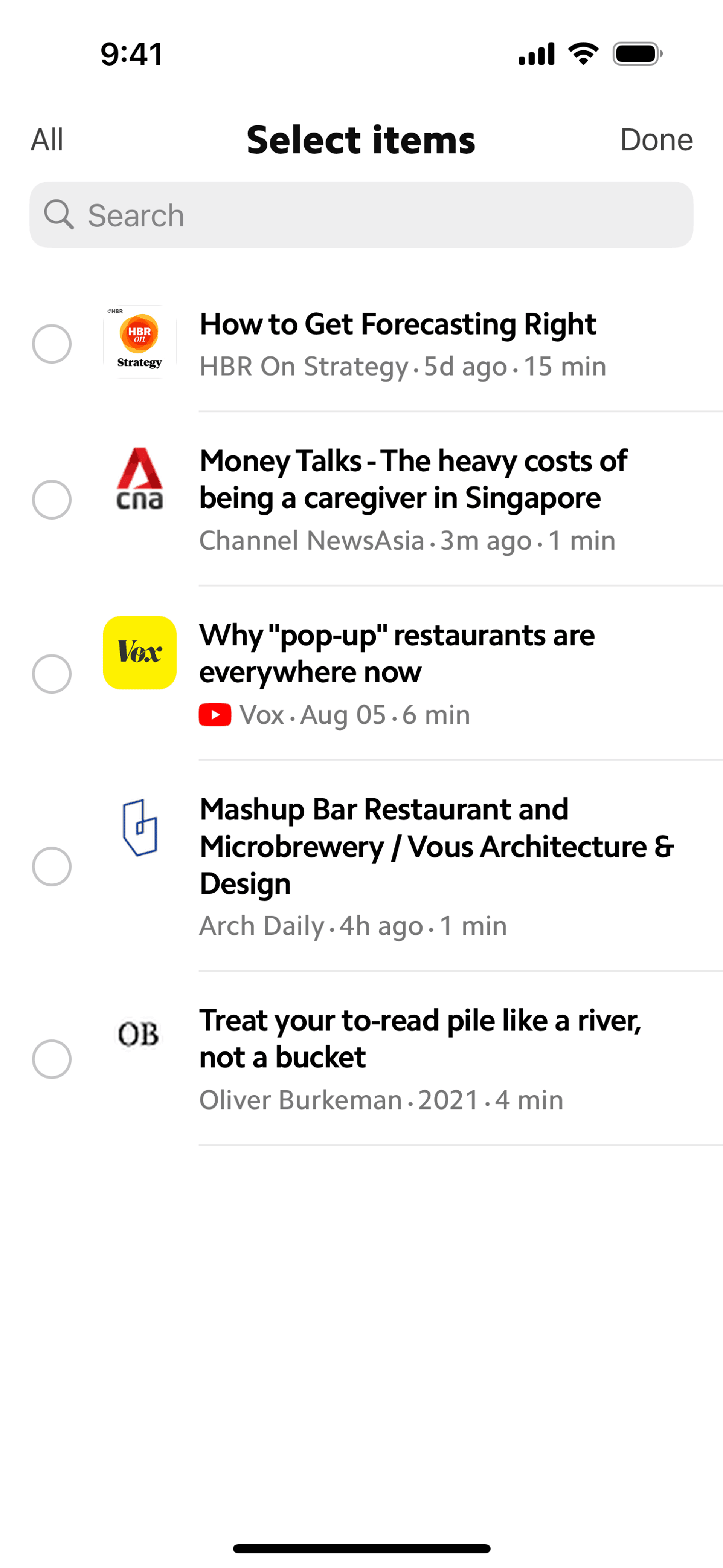 Matter iOS Reference interface screenshot 7