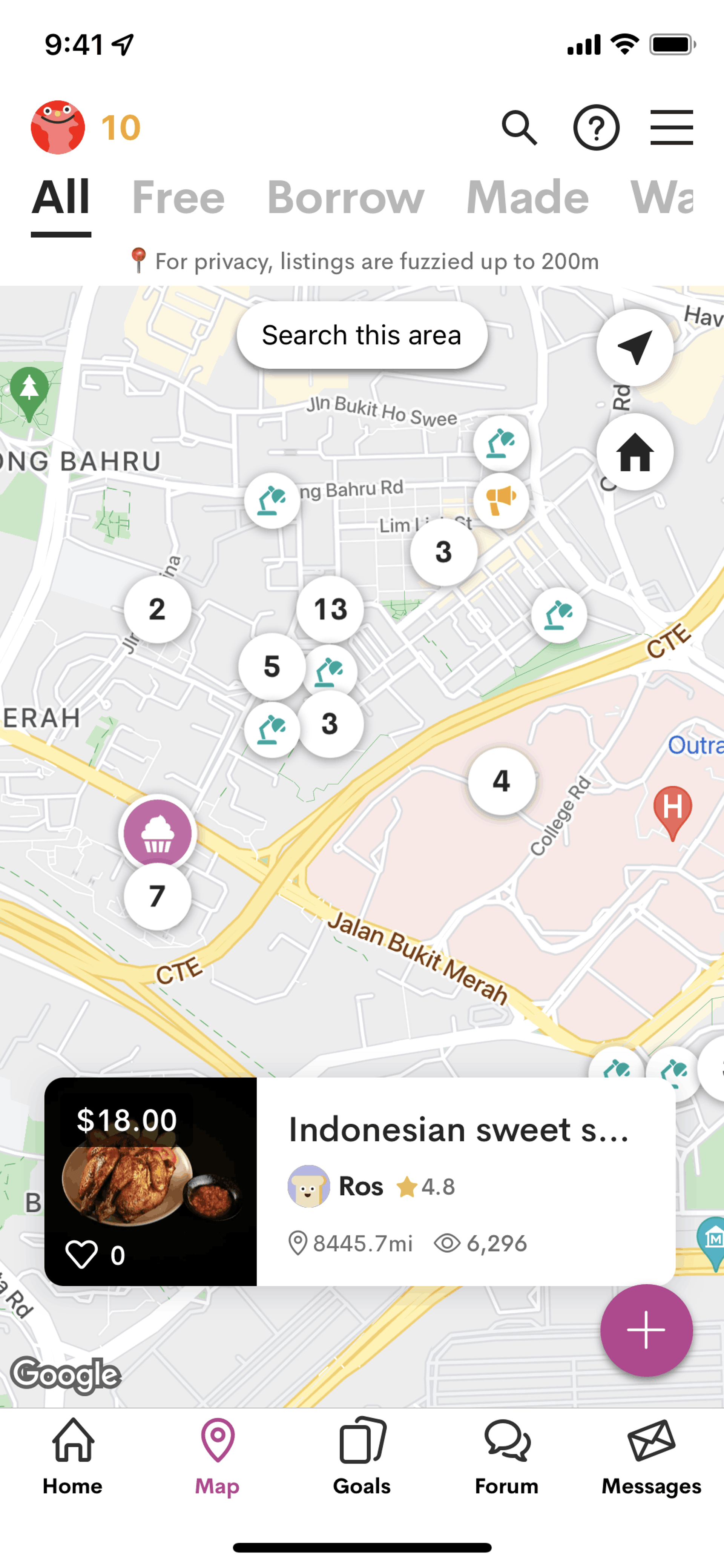 OLIO iOS Food & Drink interface screenshot 15