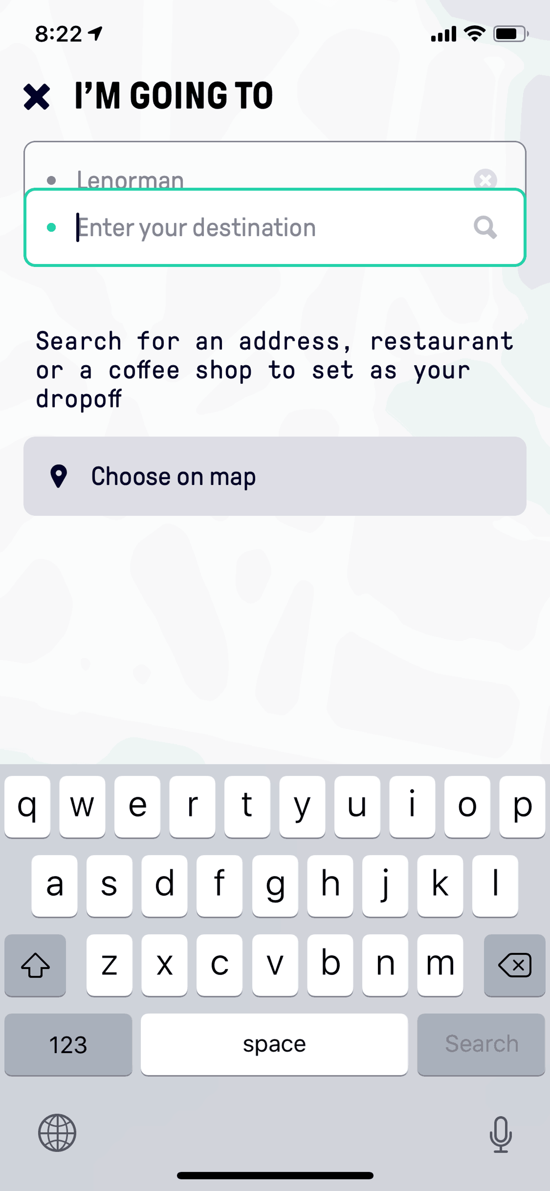 Beat Passenger iOS Maps & Navigation interface screenshot 16