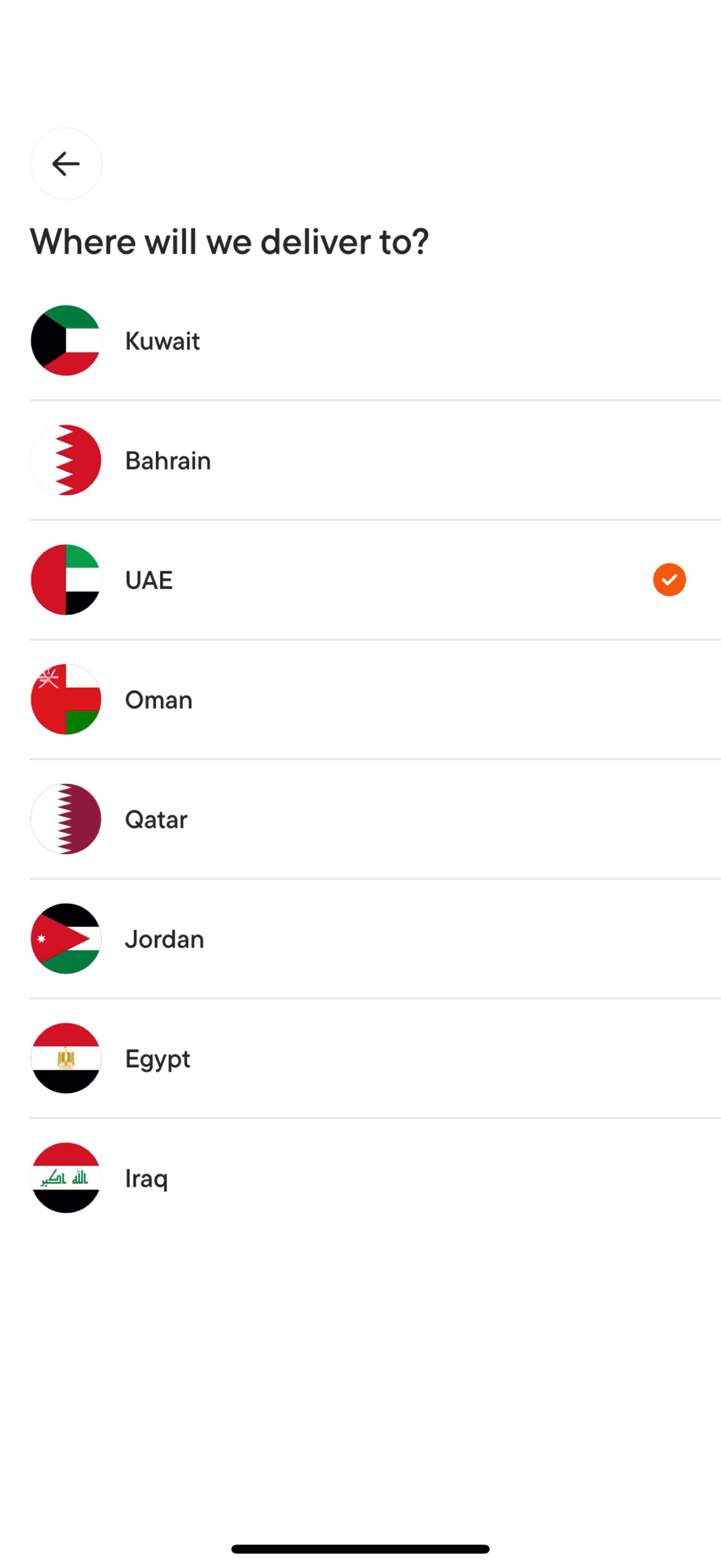 talabat iOS Food & Drink interface screenshot 20