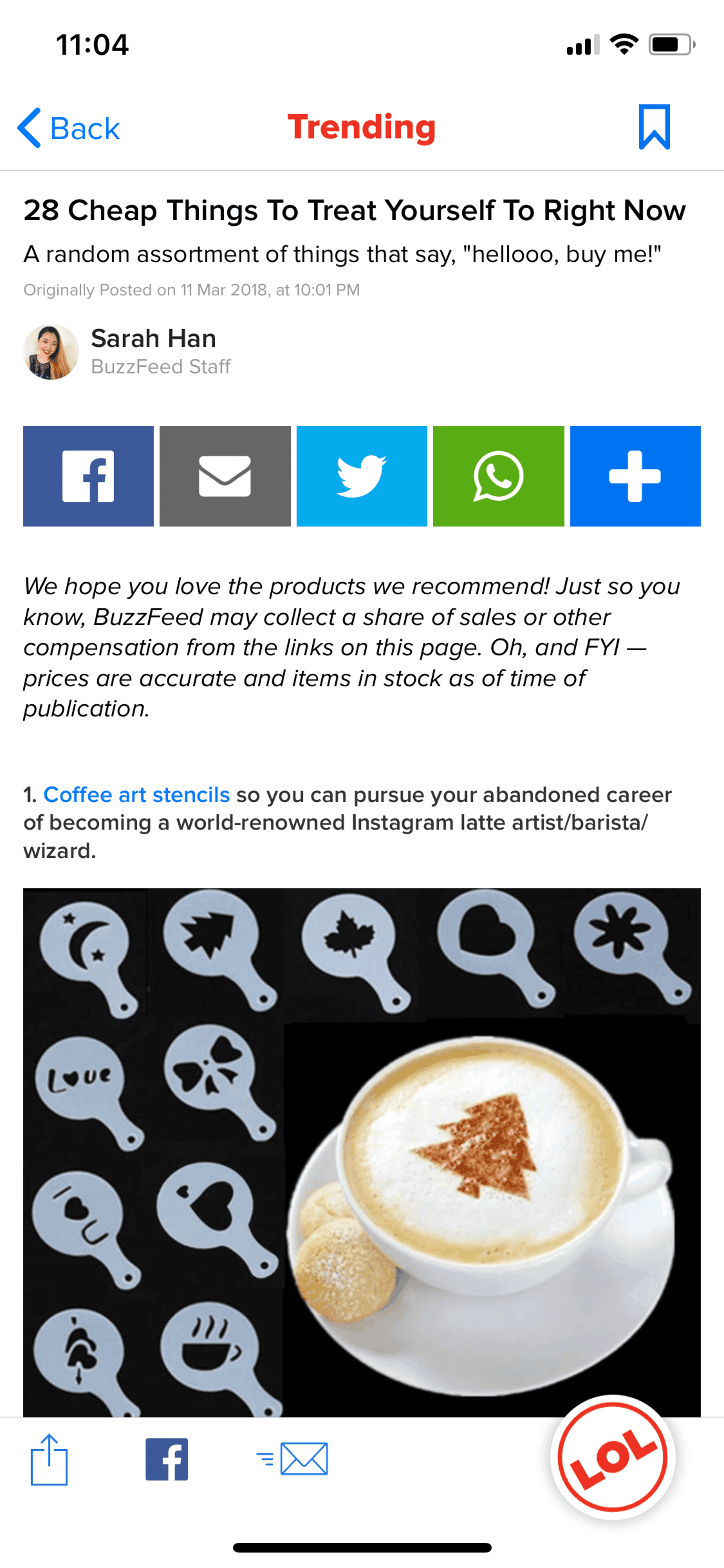 BuzzFeed iOS News interface screenshot 5