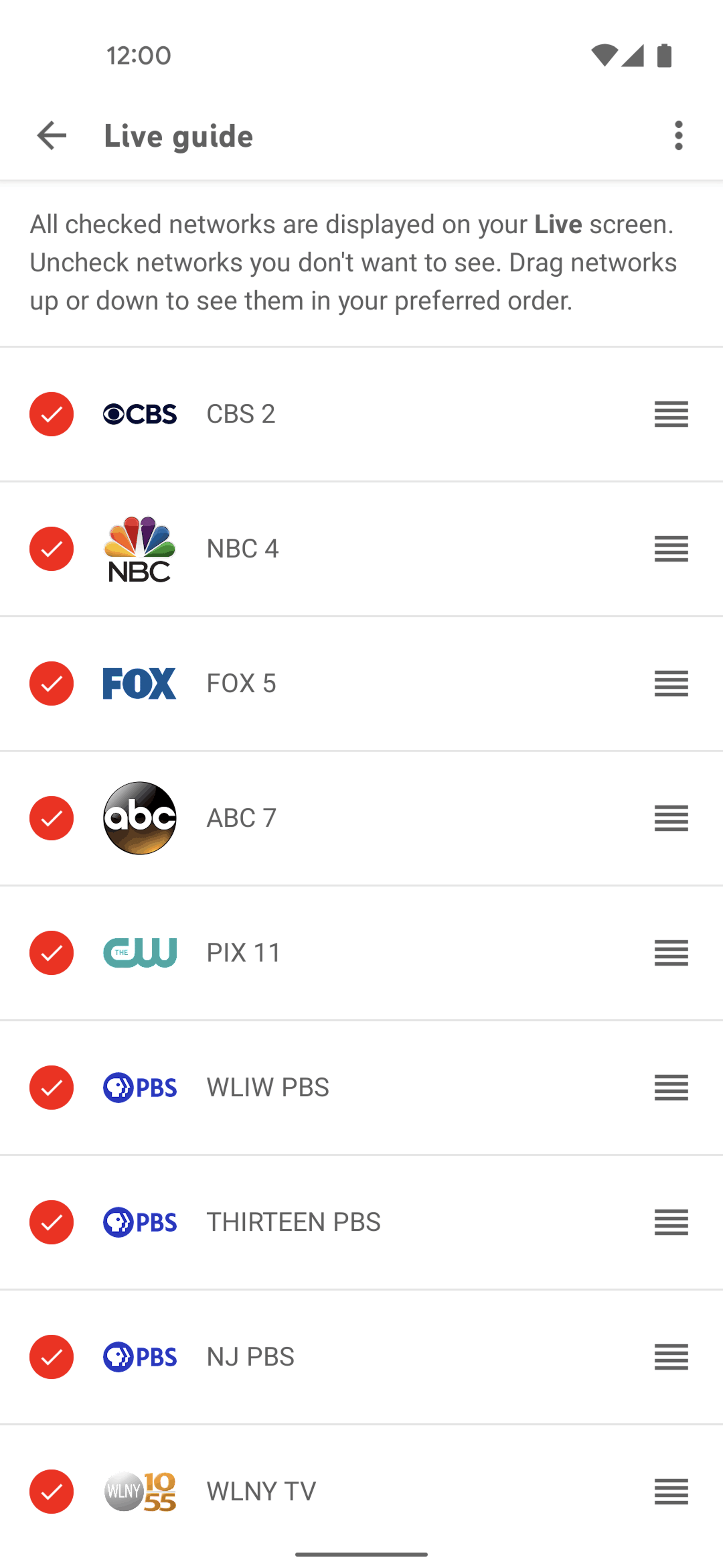 YouTube TV Android Entertainment interface screenshot 8